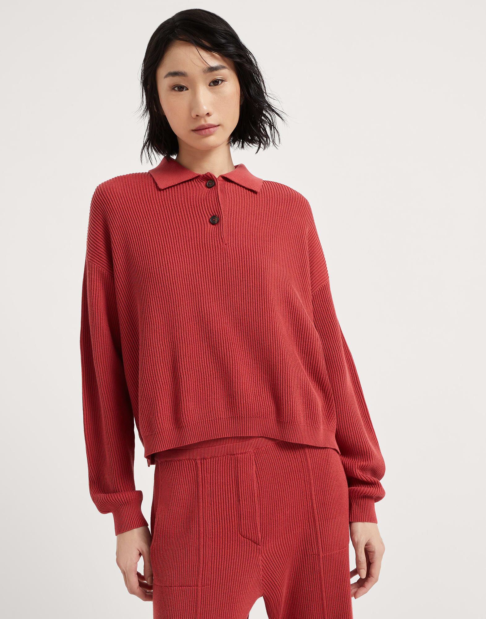 Polo-style sweater