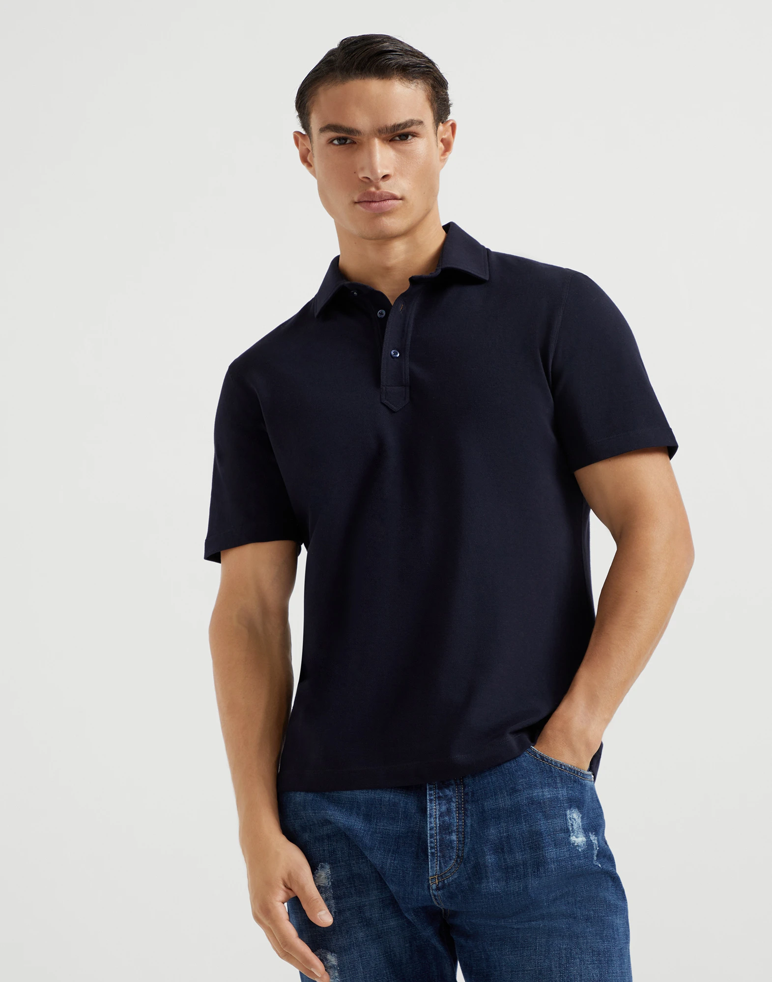 Piqu�� polo shirt