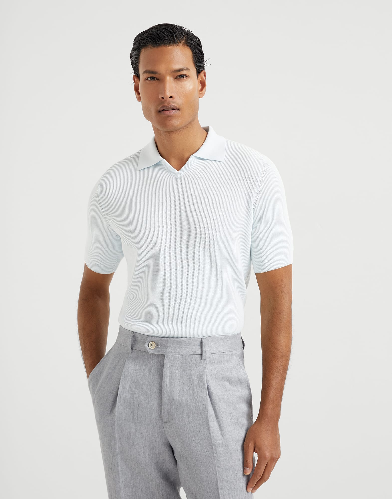 Polo-style sweater