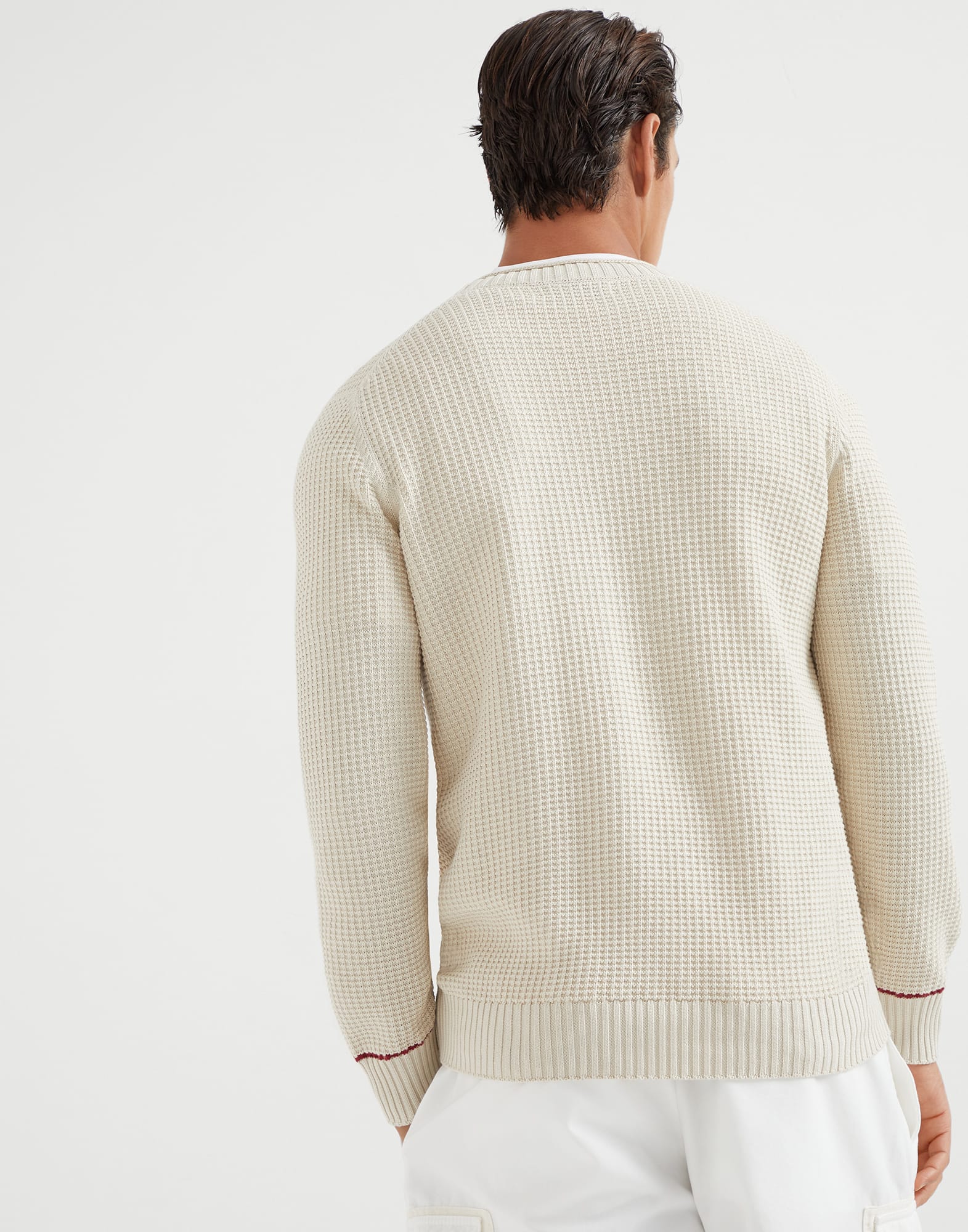 Waffle stitch sweater