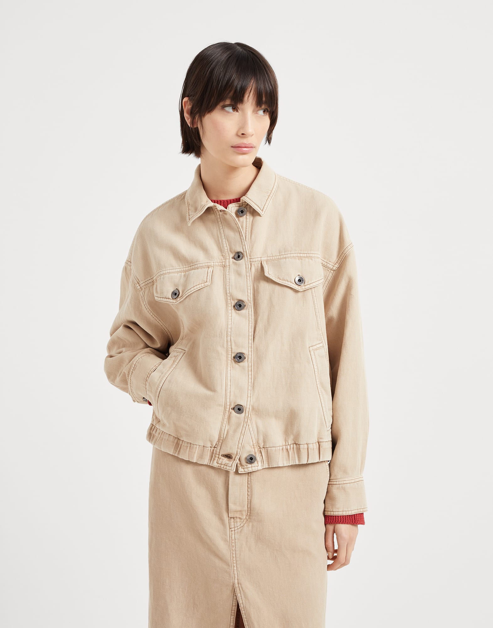 Jacket with monili