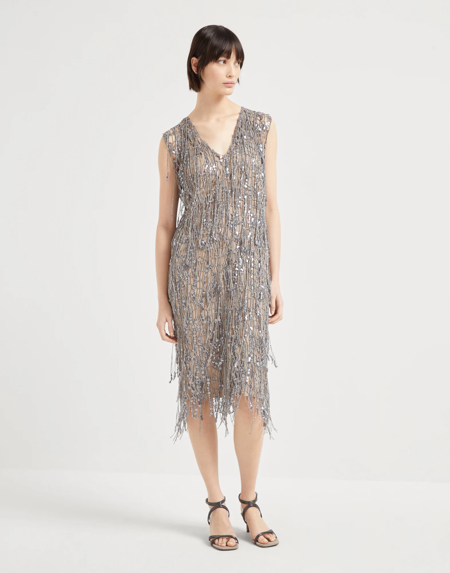 Glistening Embroidery dress