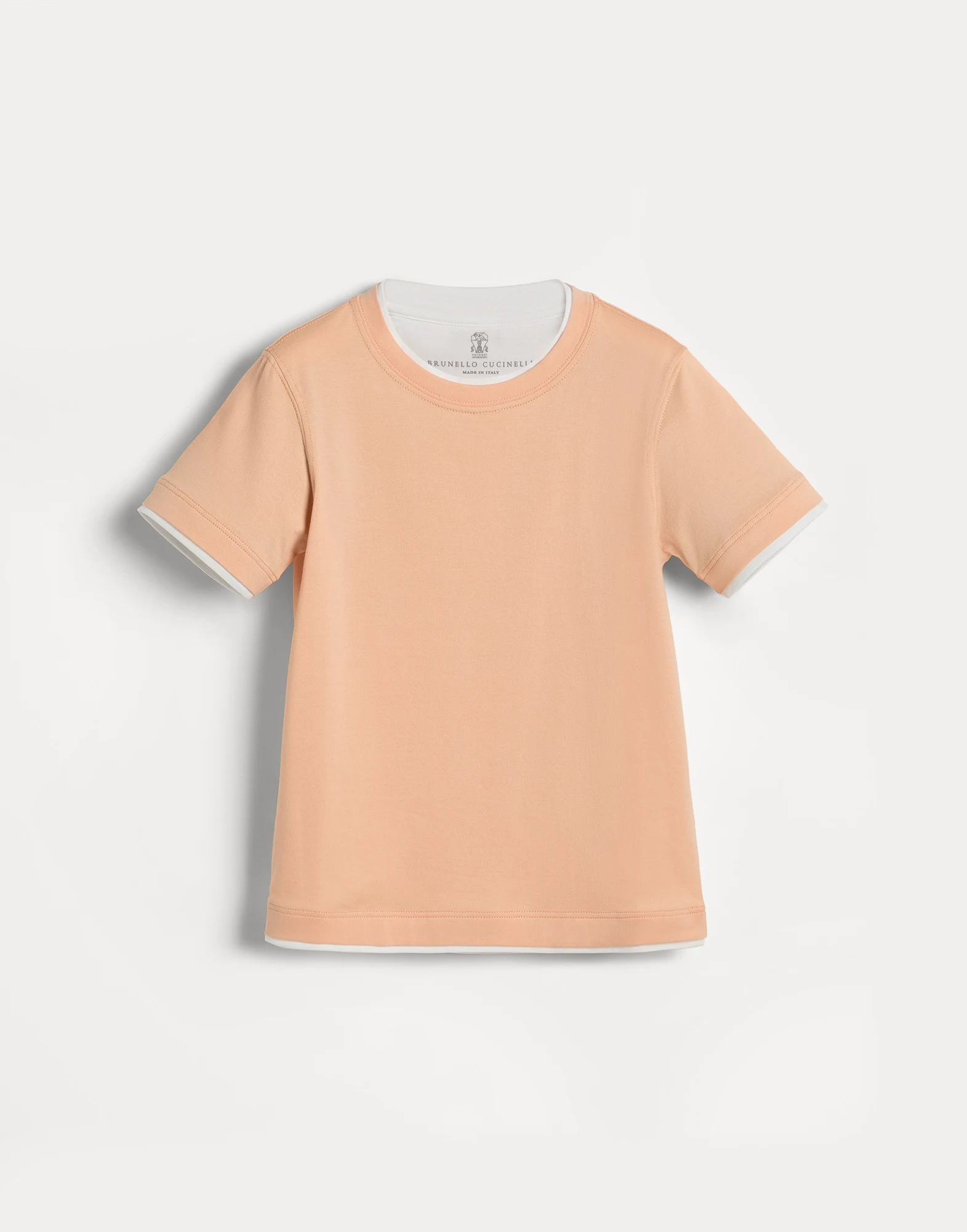 T-shirt with faux-layering
