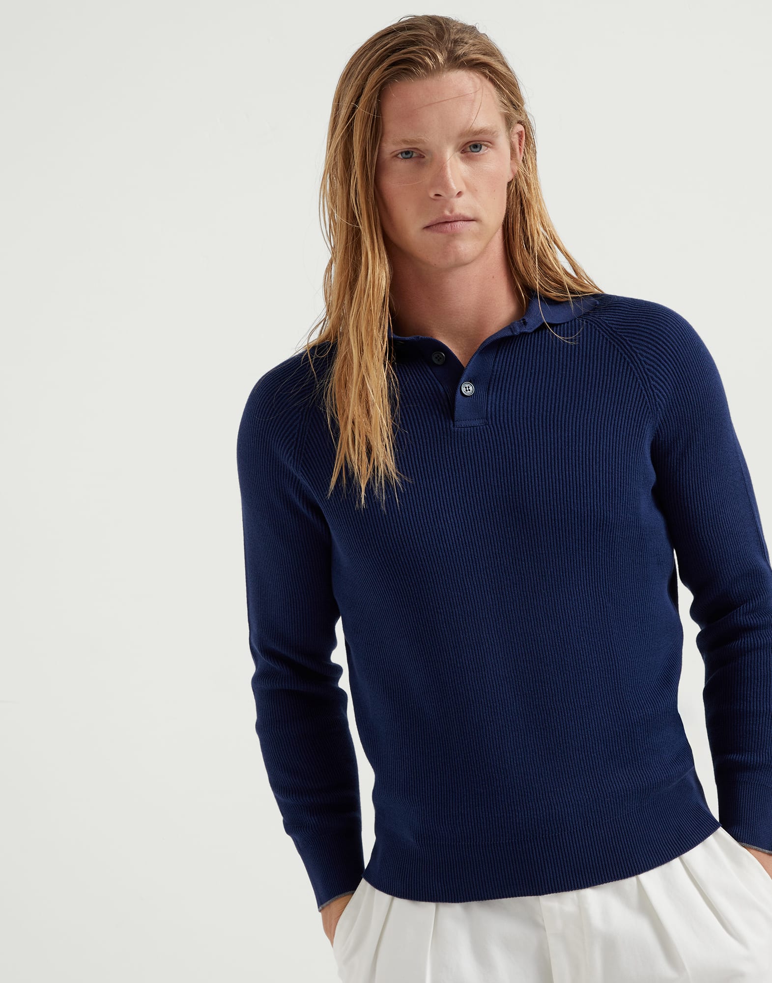 Polo-style sweater