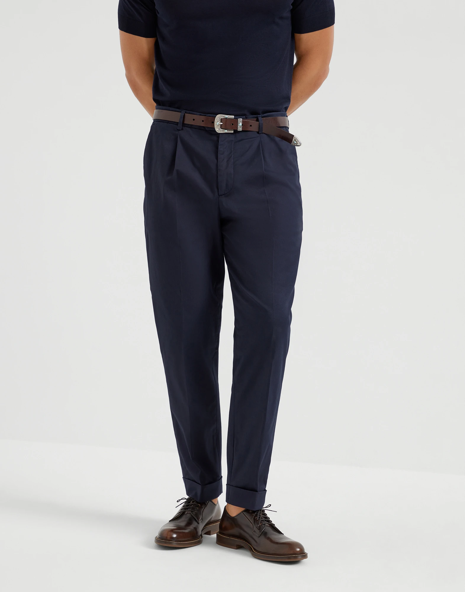 Comfort gabardine trousers