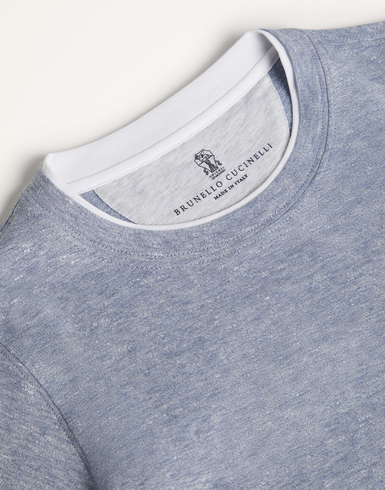 Linen and cotton jersey T-shirt