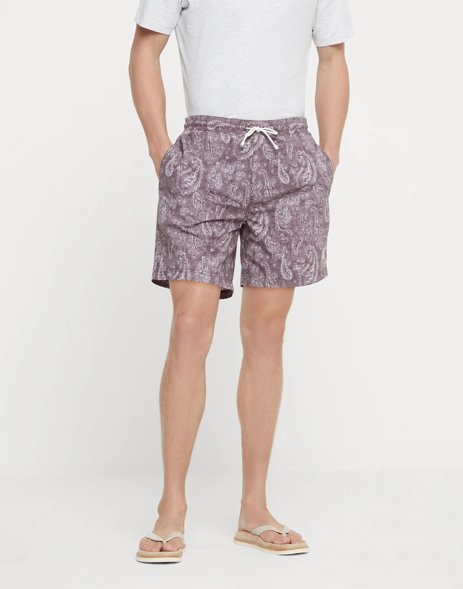 Paisley swim shorts
