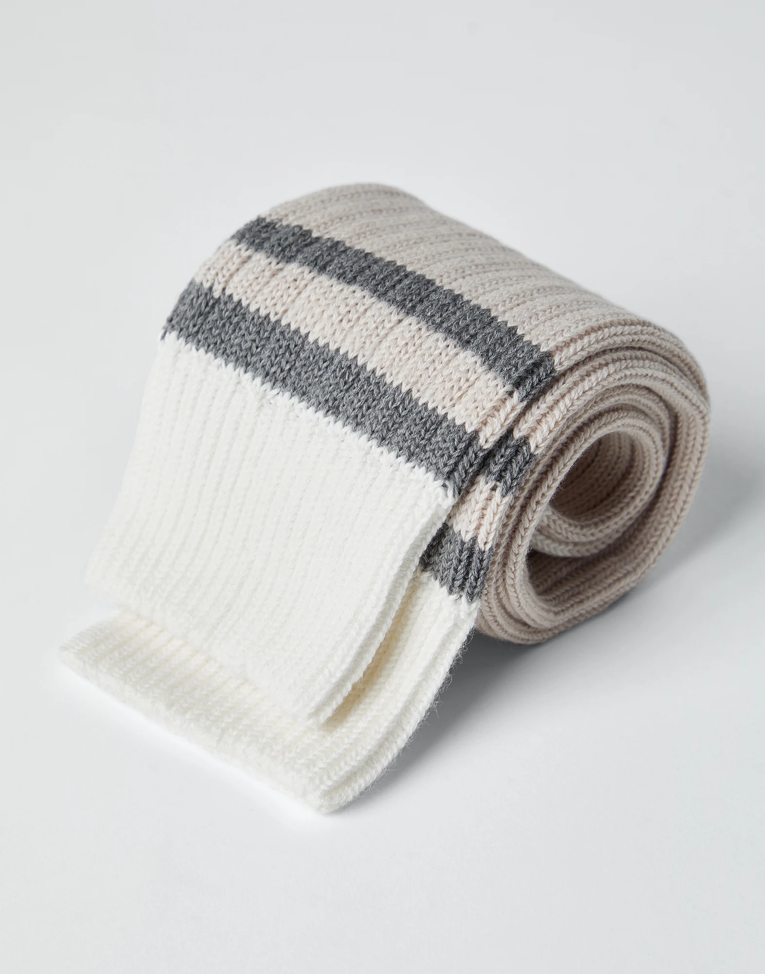 Cotton socks with stripes