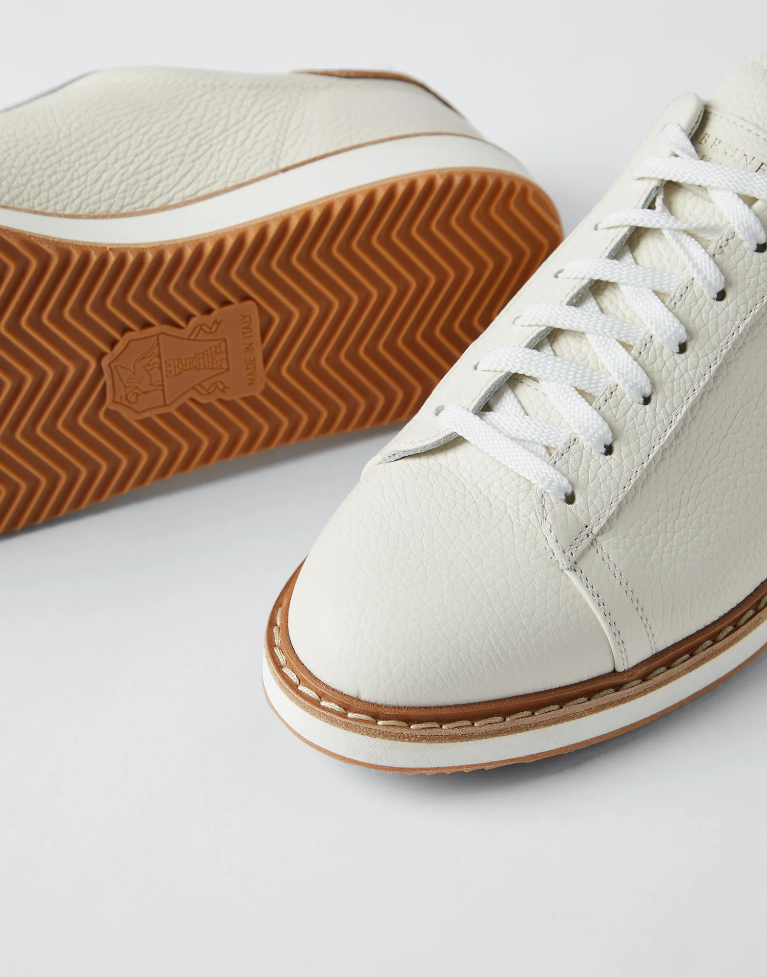Grained calfskin sneakers