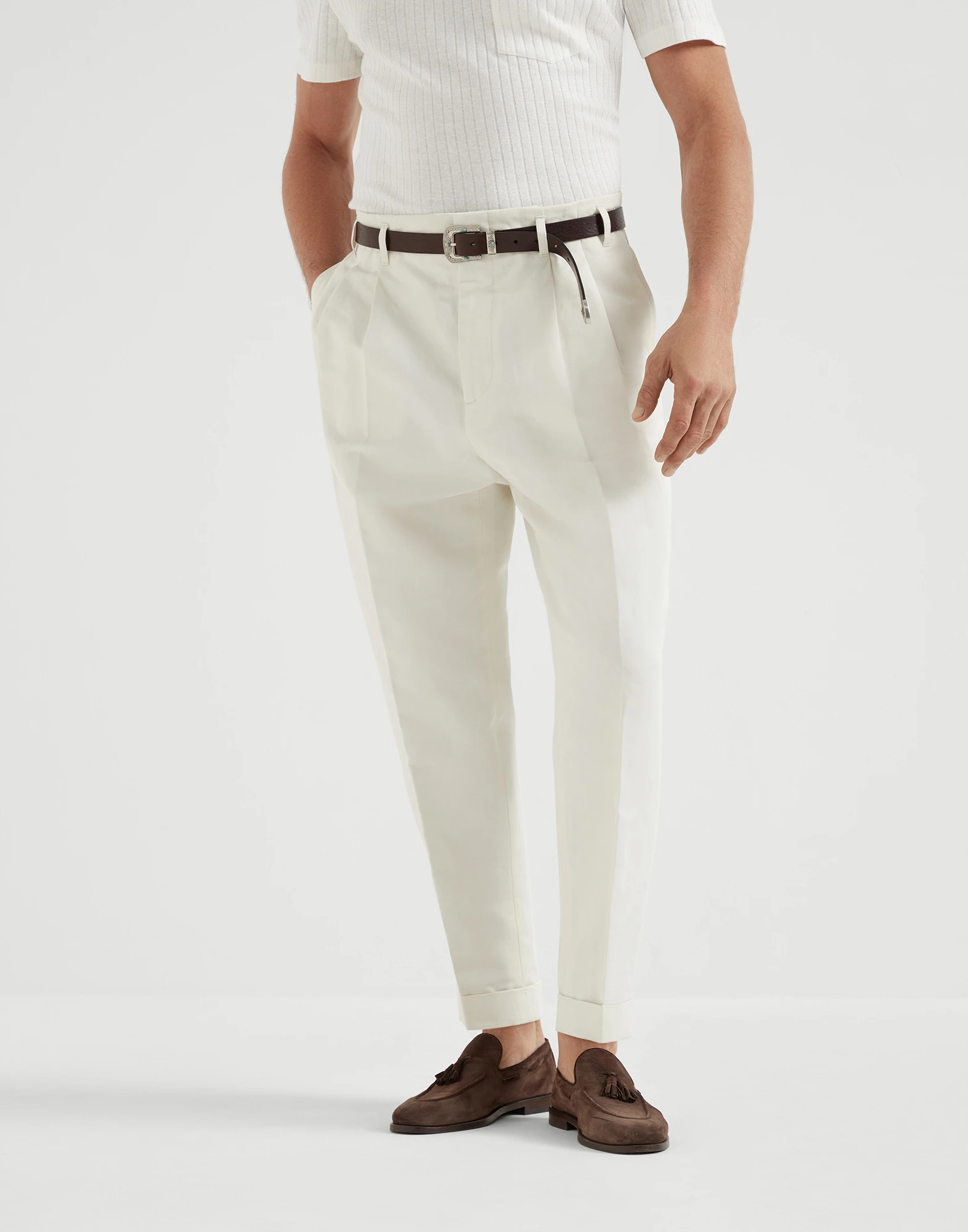 Gabardine trousers