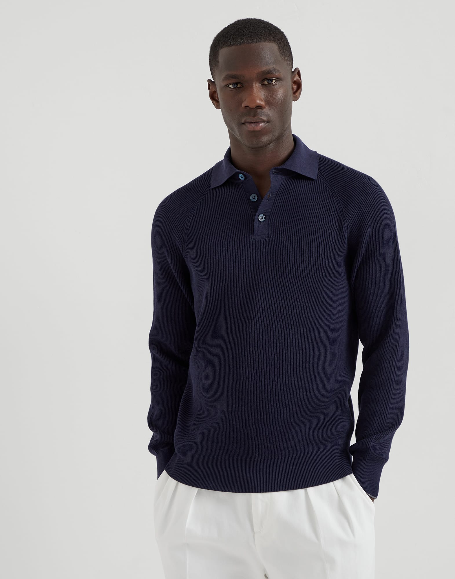 Polo-style sweater