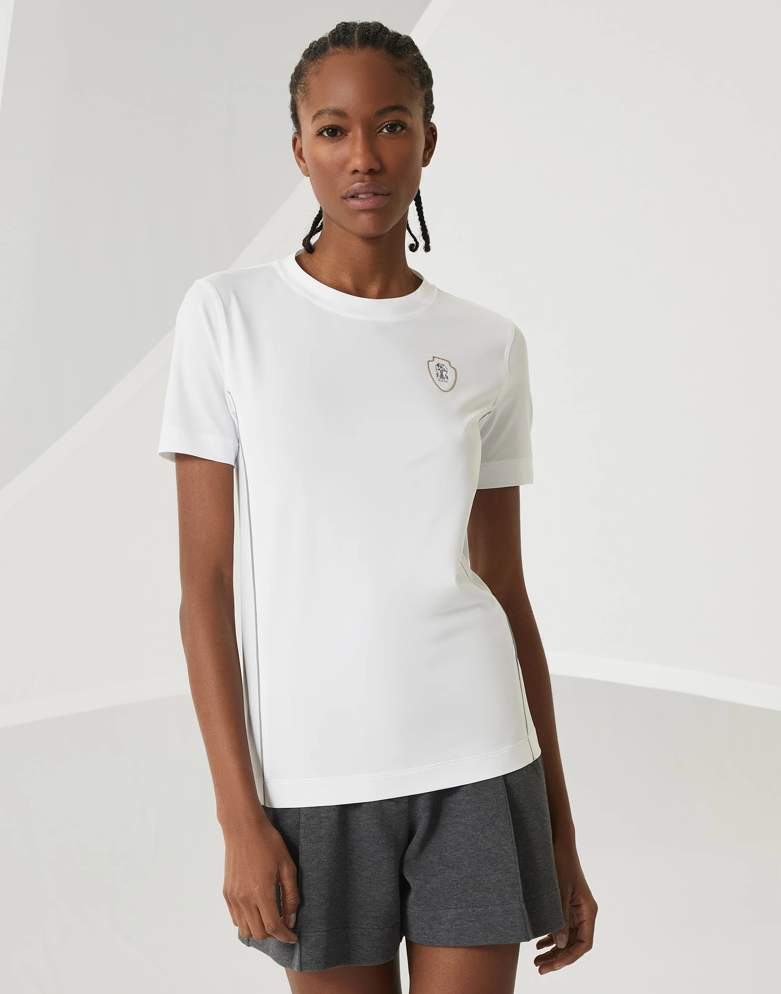 Jersey T-shirt with logo