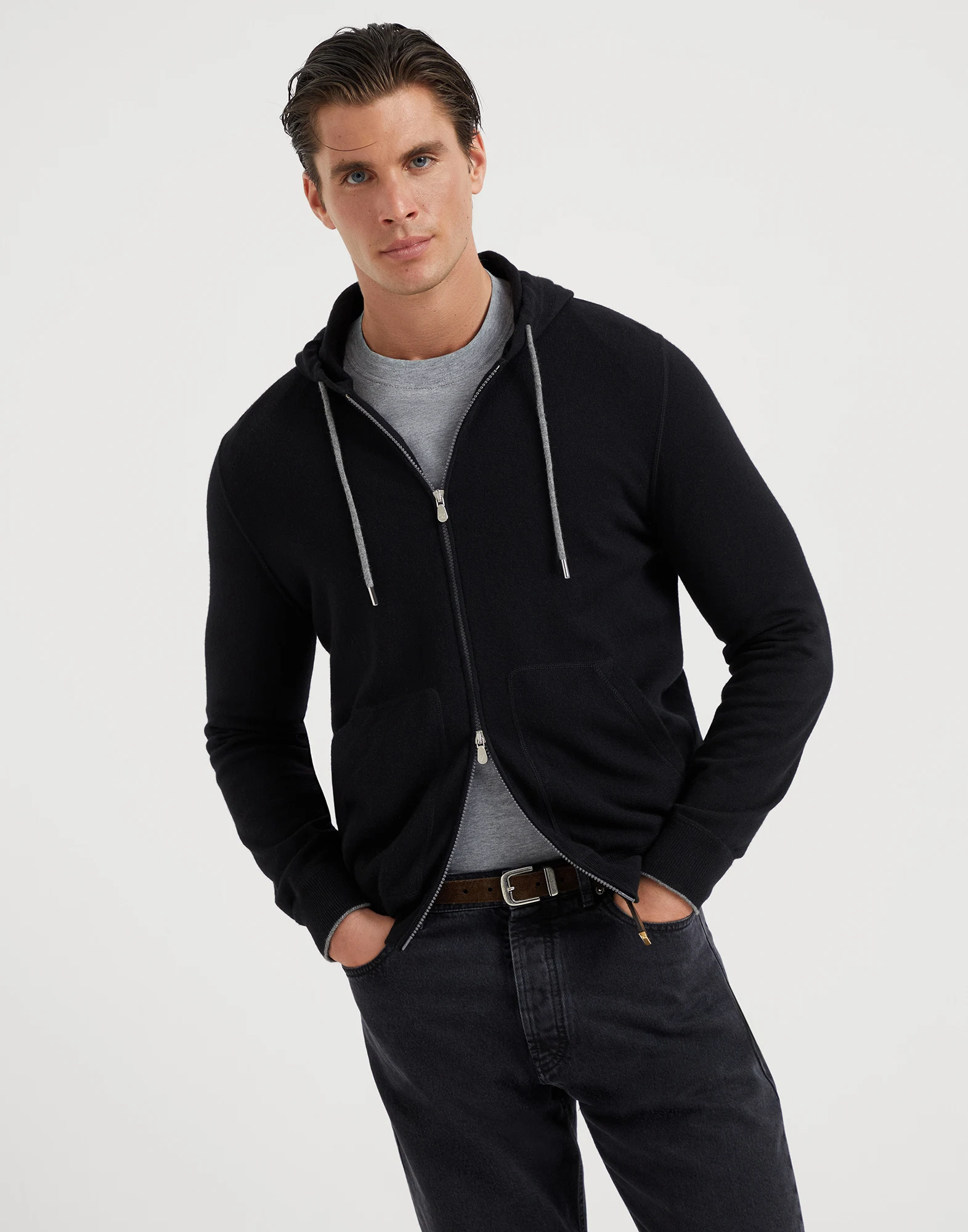 Sweatshirt-style cardigan