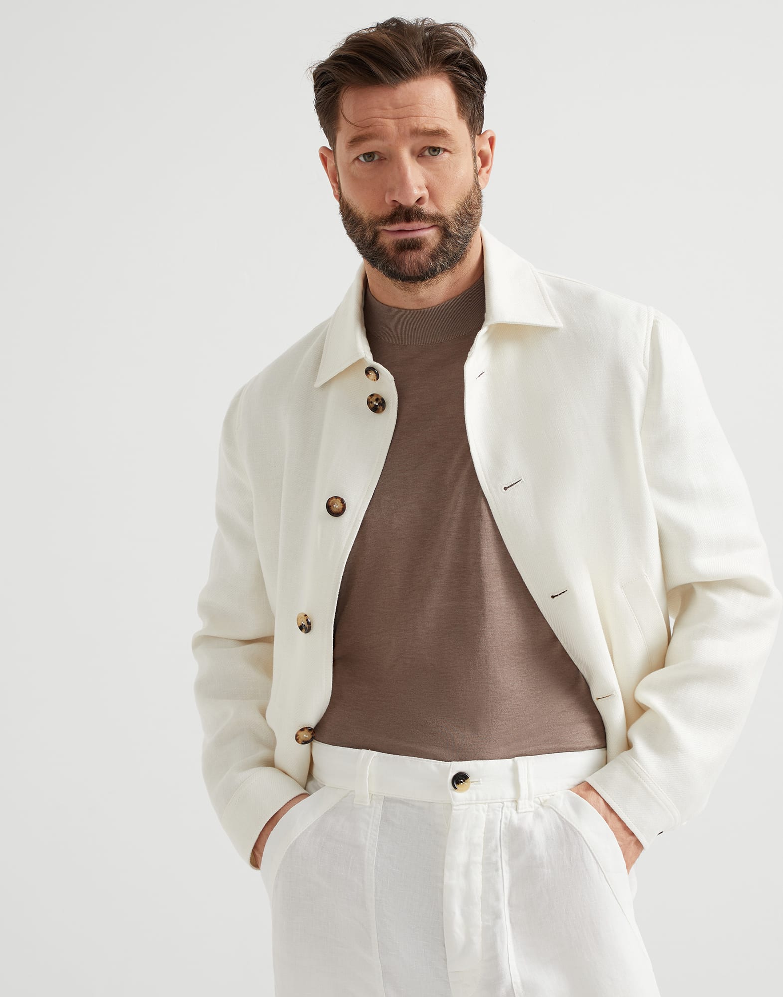 Diagonal twill jacket