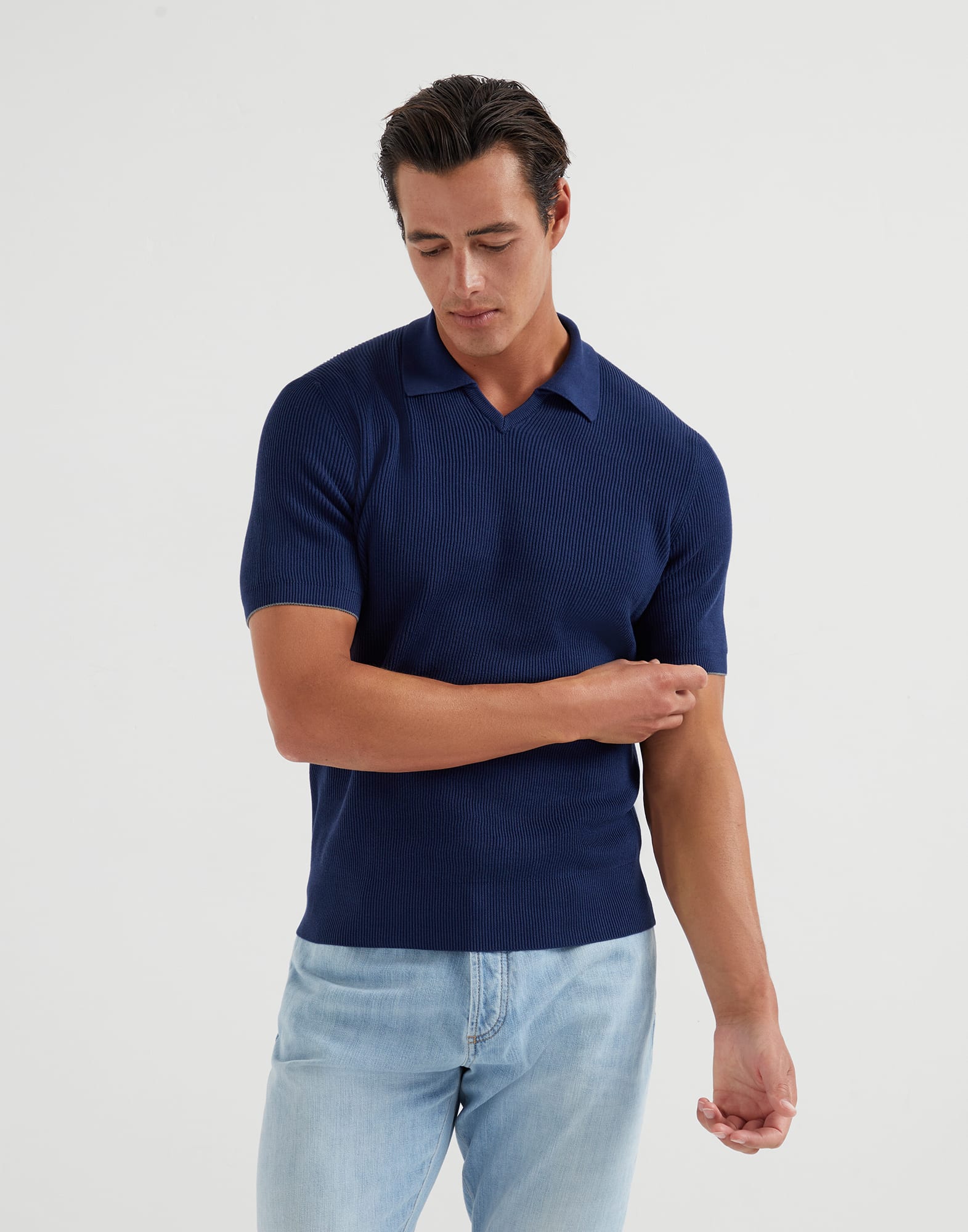 Polo-style sweater