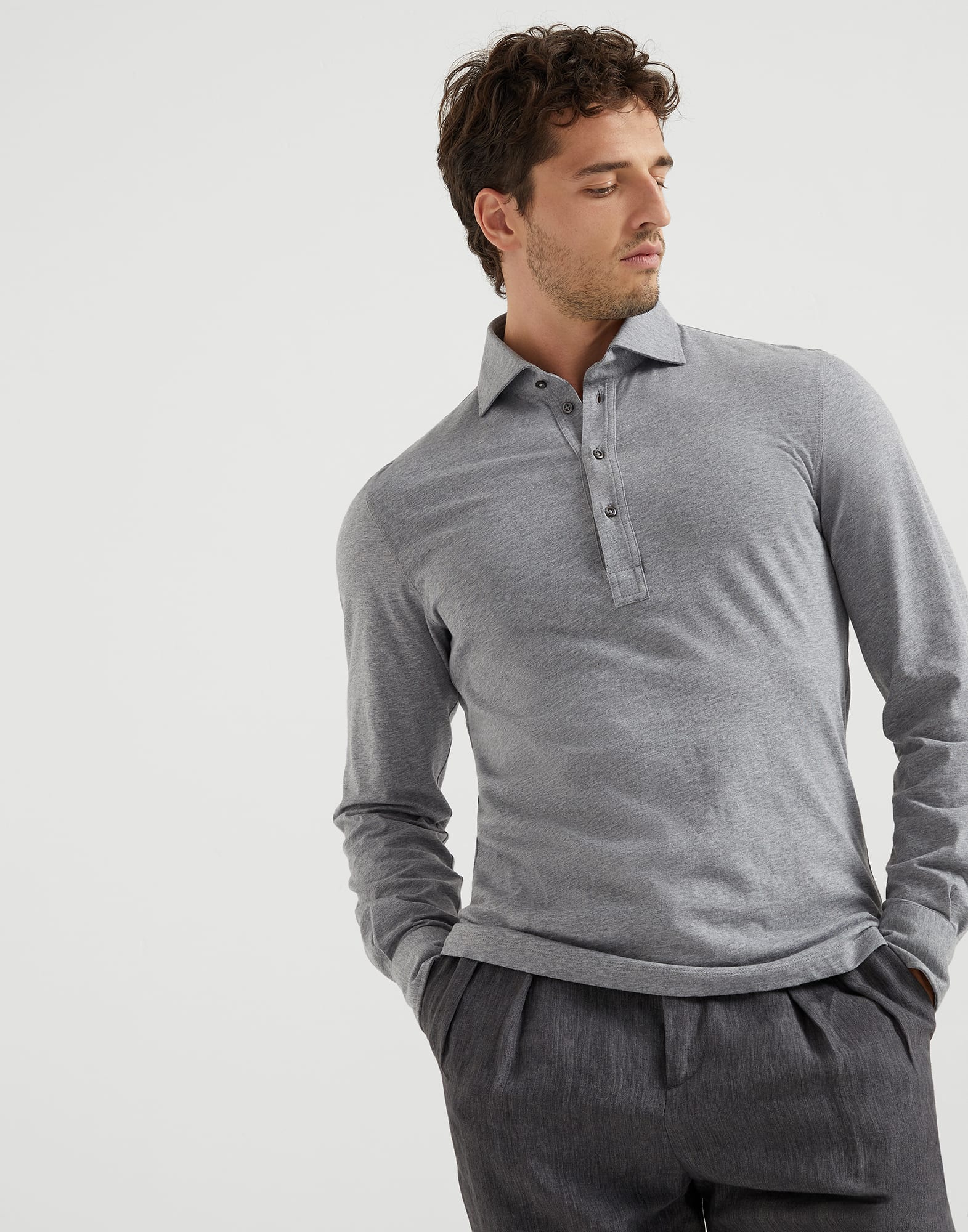 Jersey polo shirt