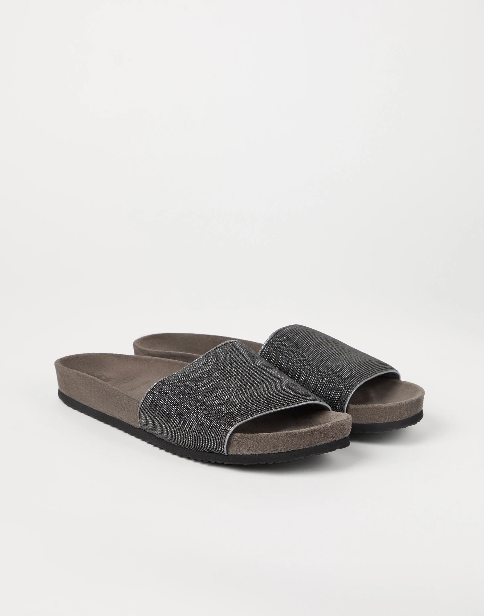 Suede slides