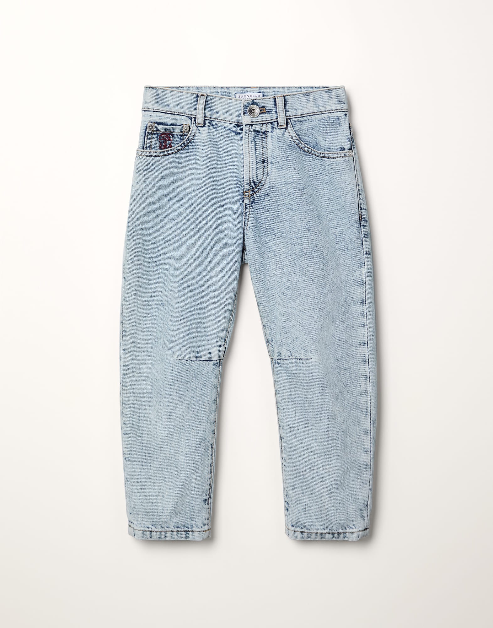 Authentic denim five-pocket trousers