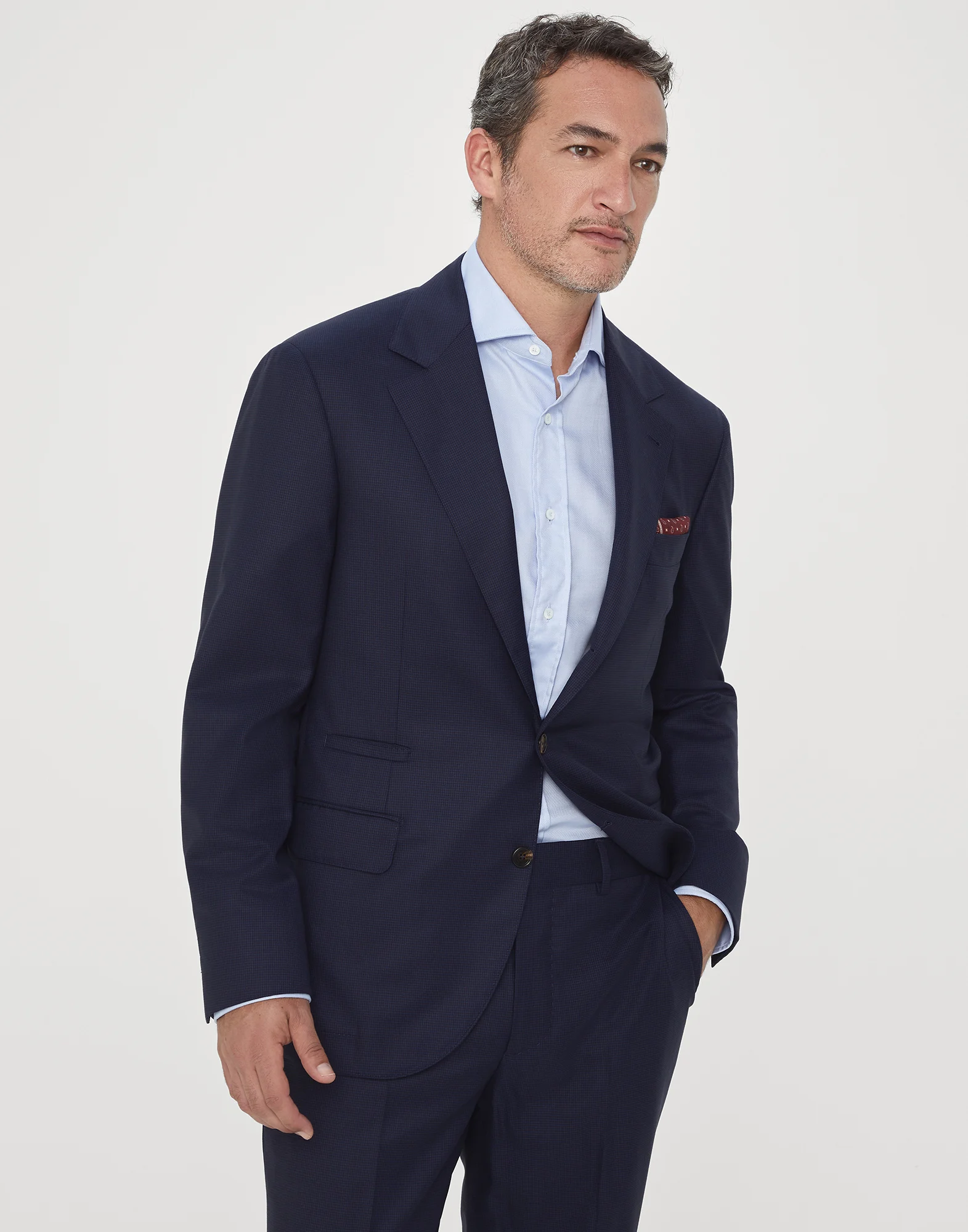 Virgin wool houndstooth jacket