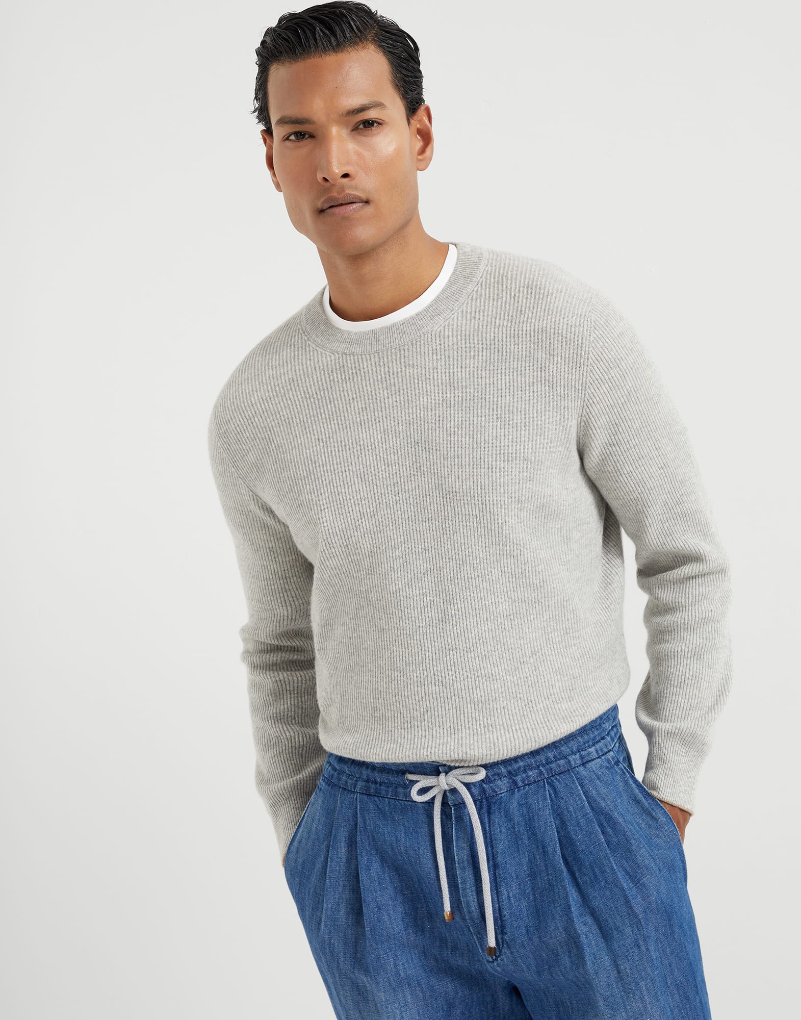 English Rib knit sweater