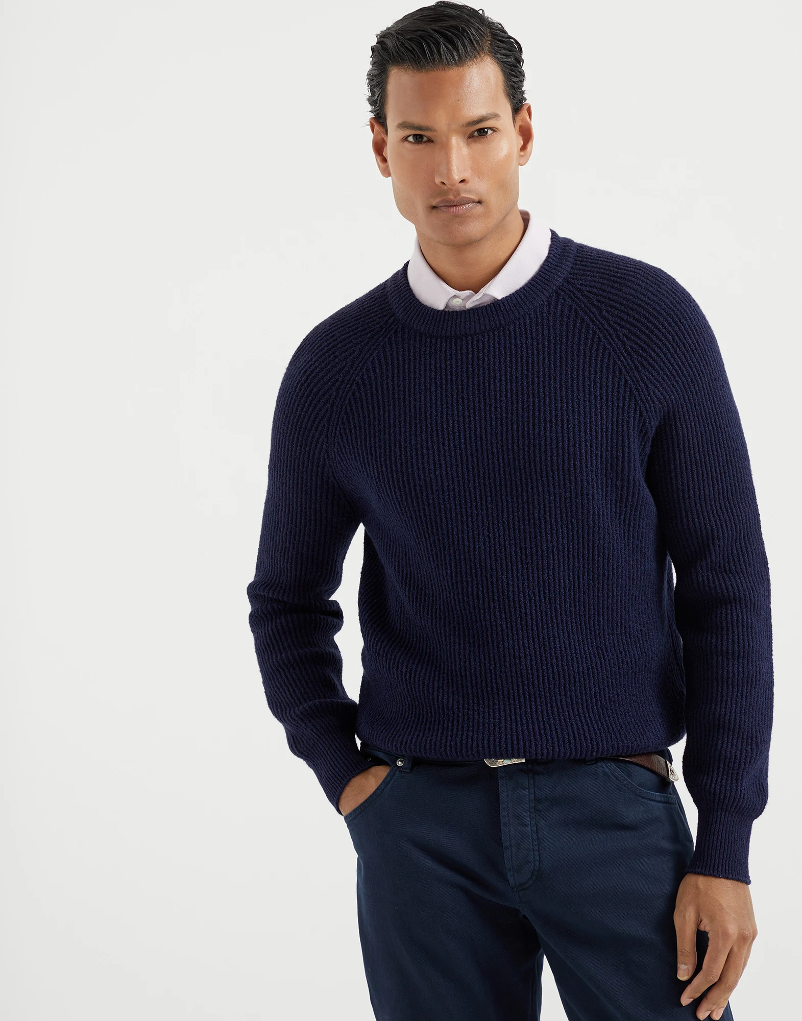 English Rib knit sweater