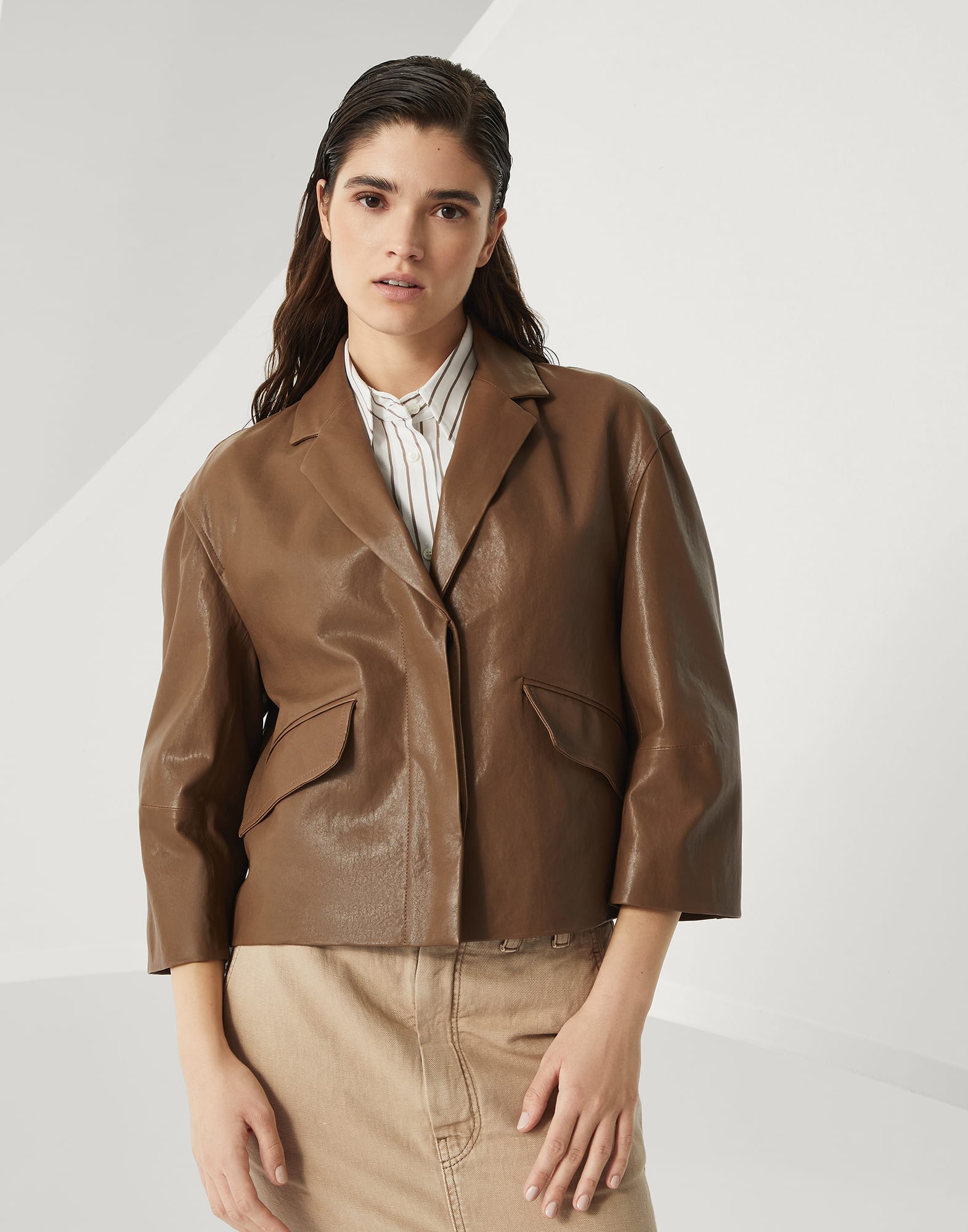 Leather outerwear