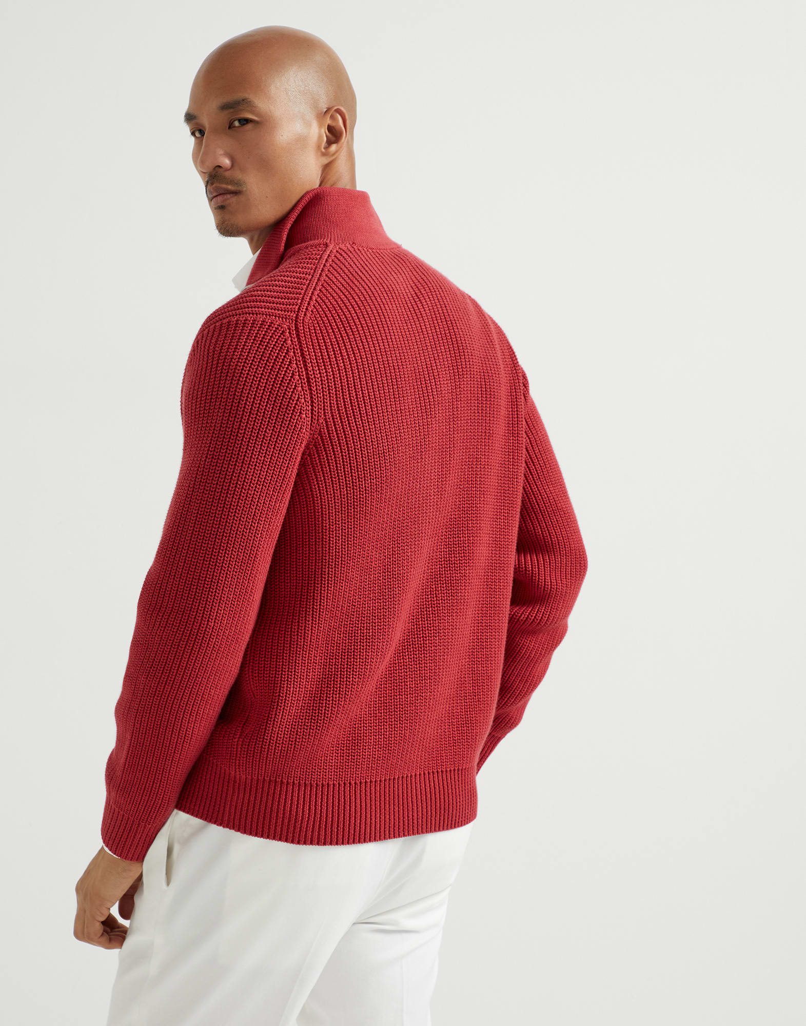 Zip-front cardigan