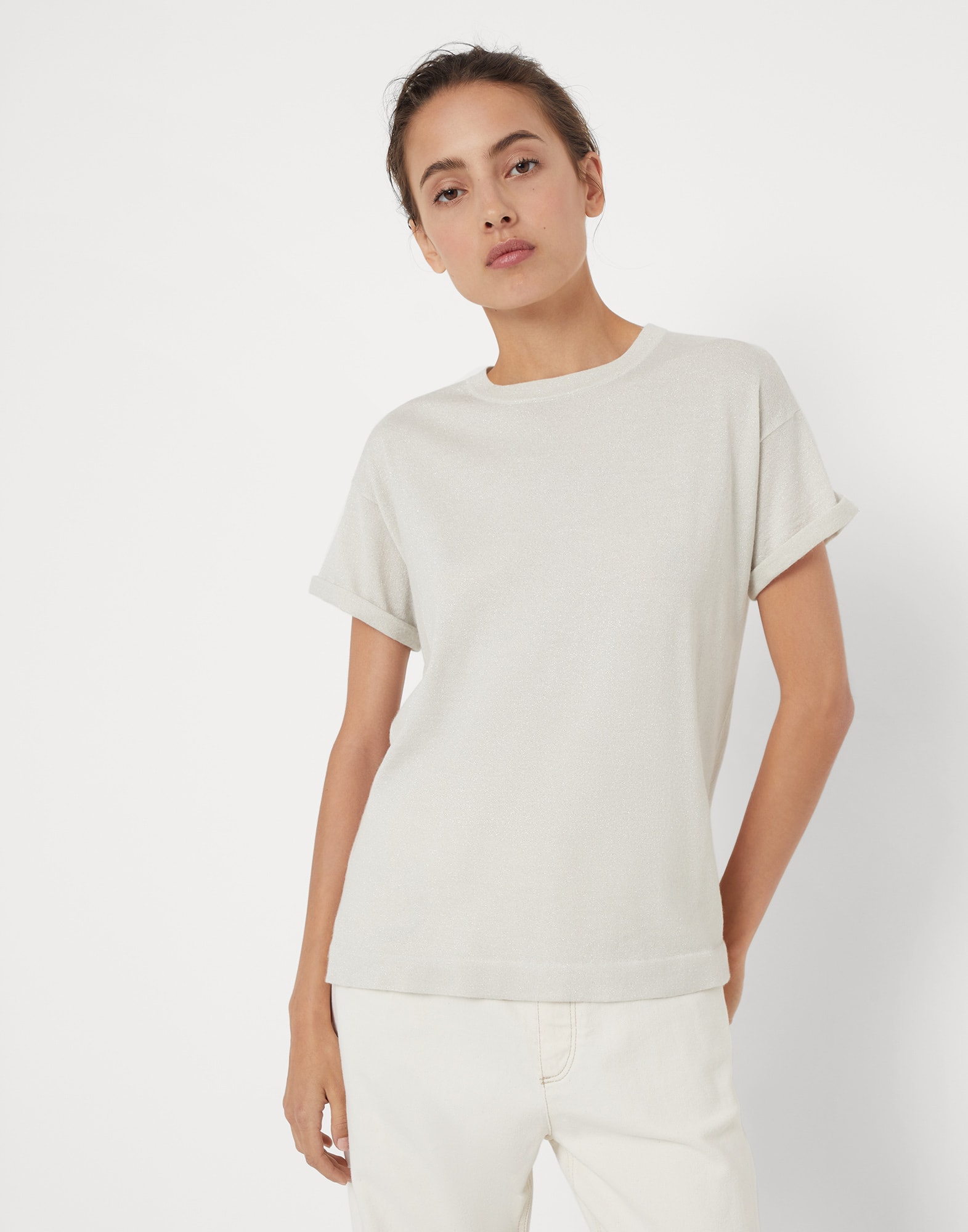 Cashmere and silk lightweight sweater