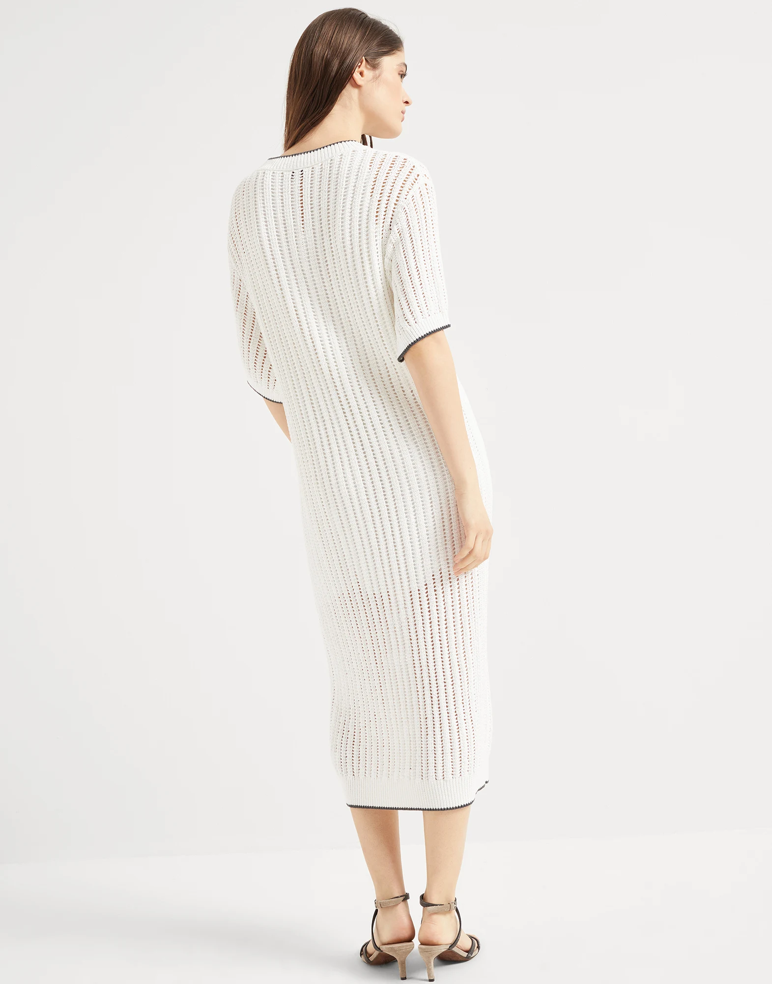 Dress with monili