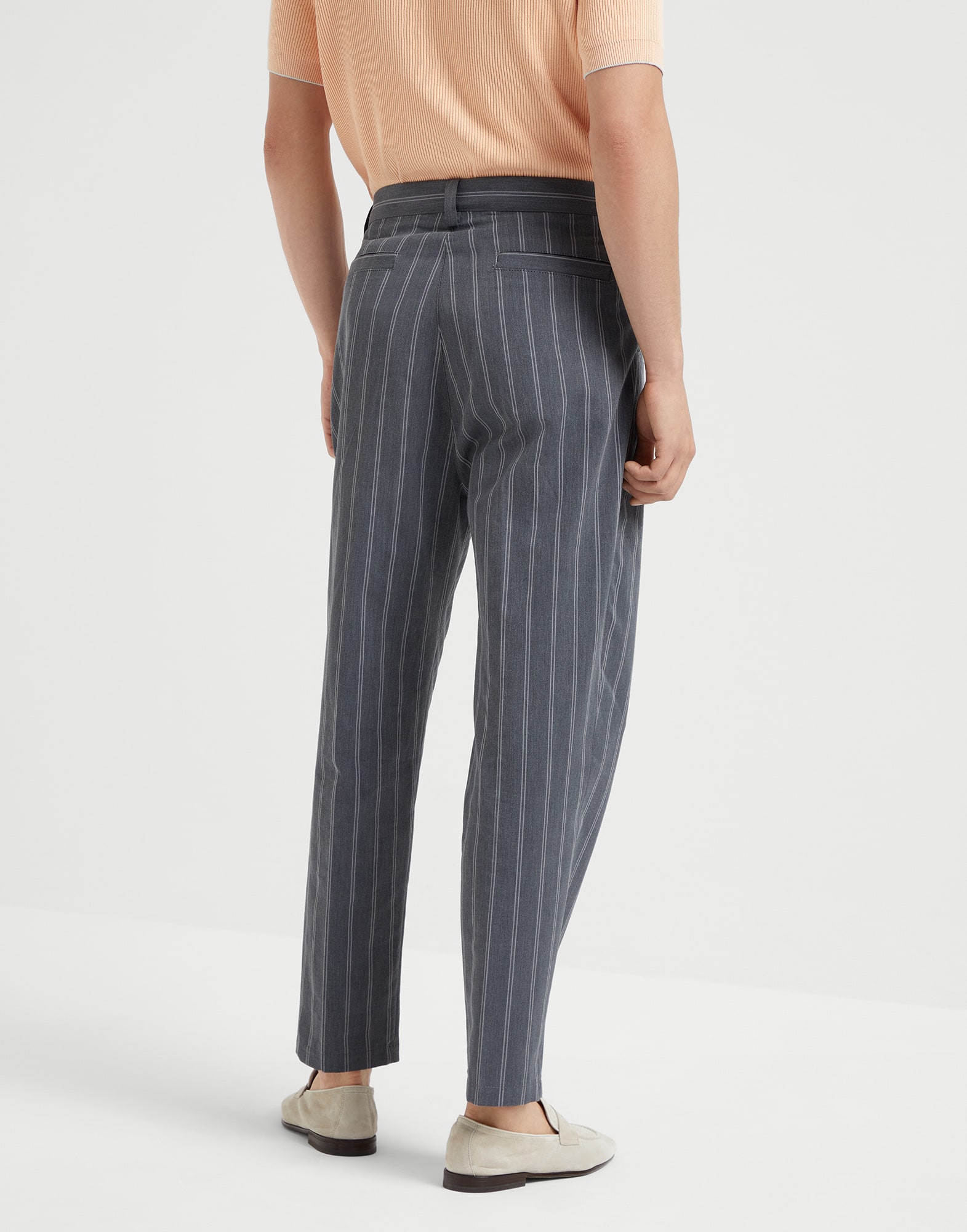 Chalk stripe trousers