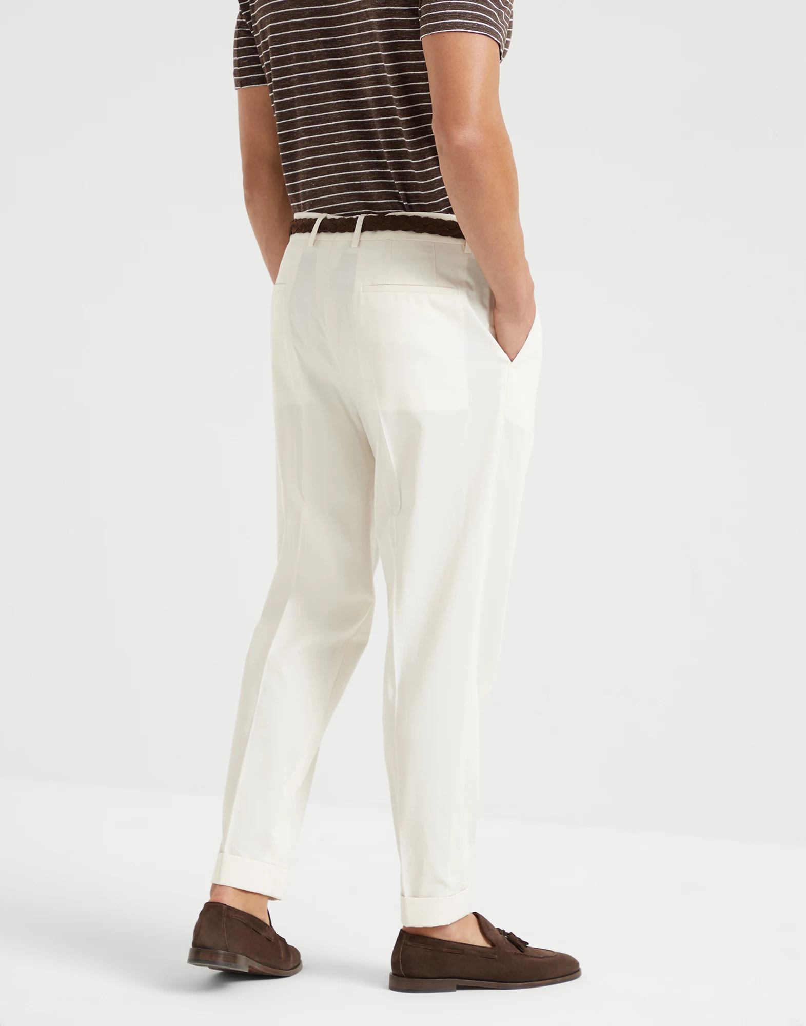 Double pleated trousers