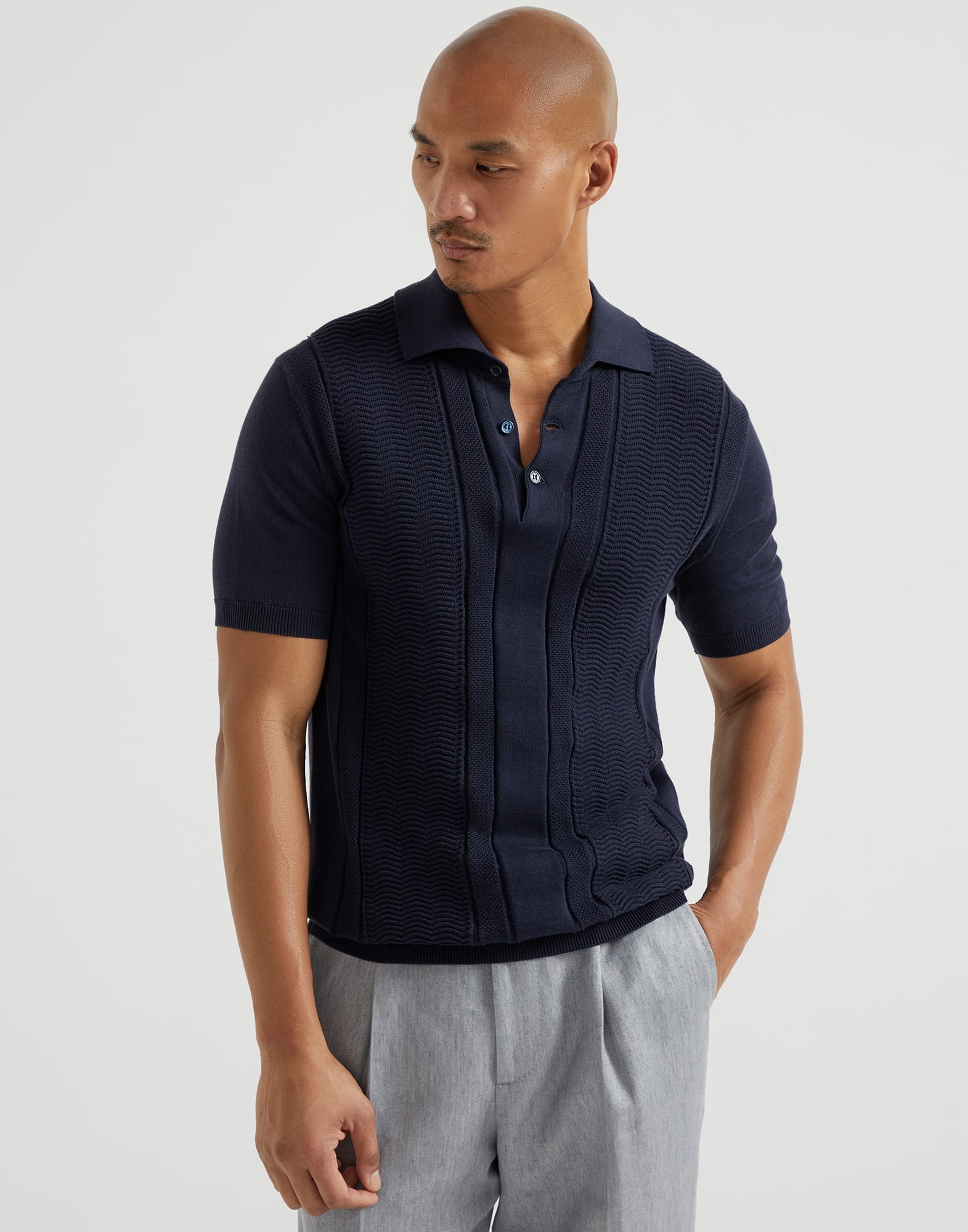 Polo-style sweater
