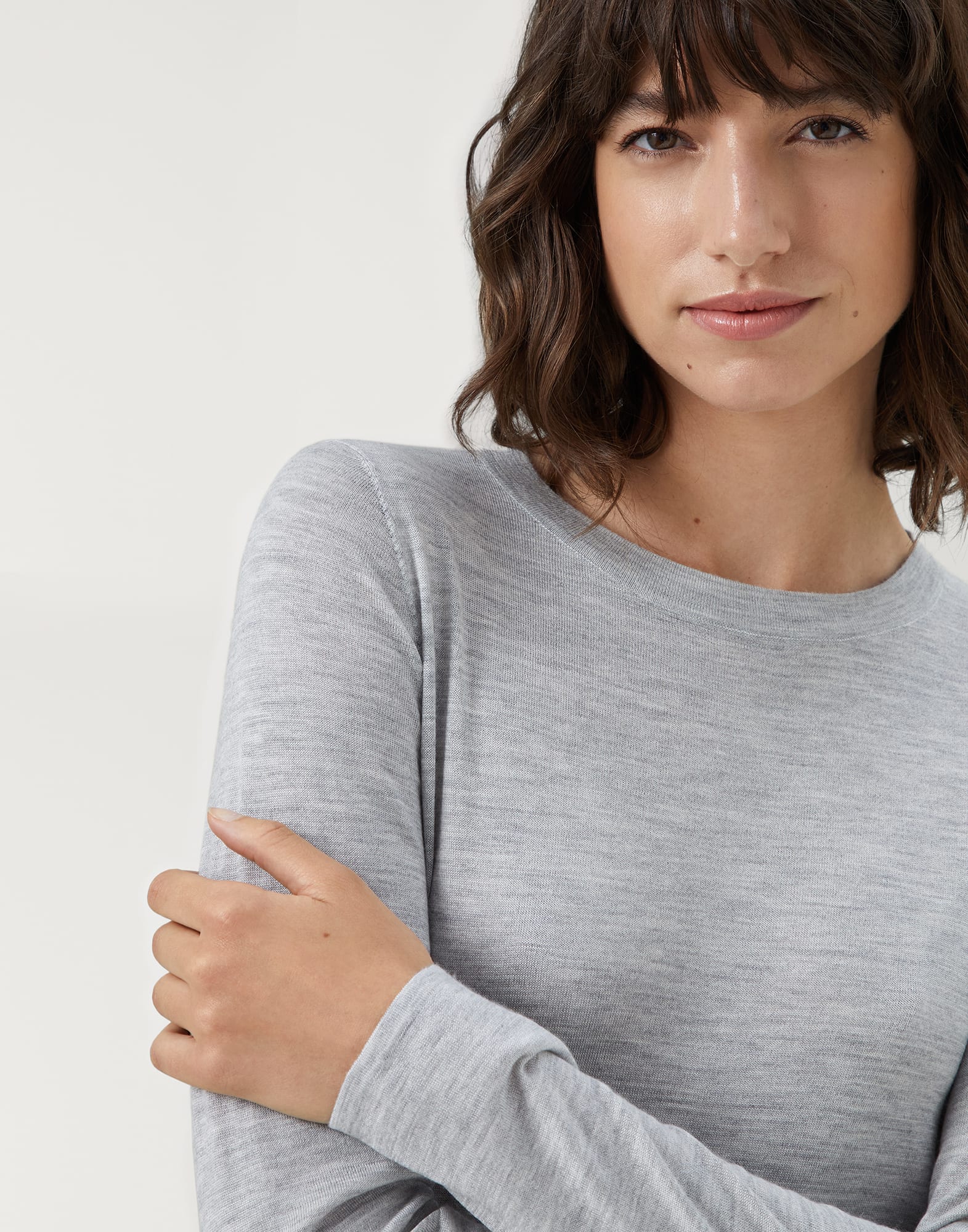 Cashmere and silk lightweight sweater