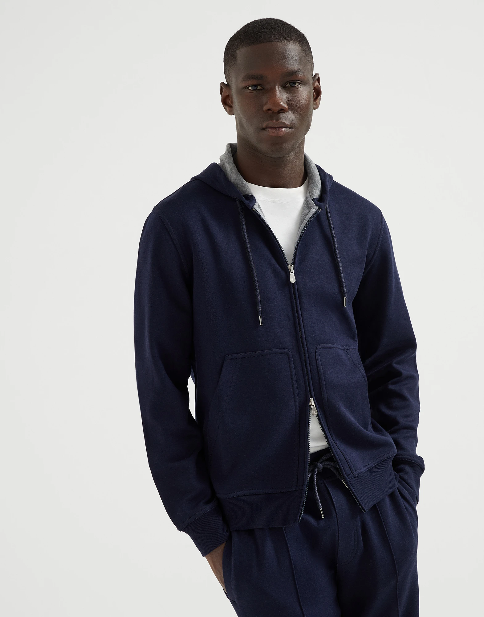 Double cloth sweatshirt