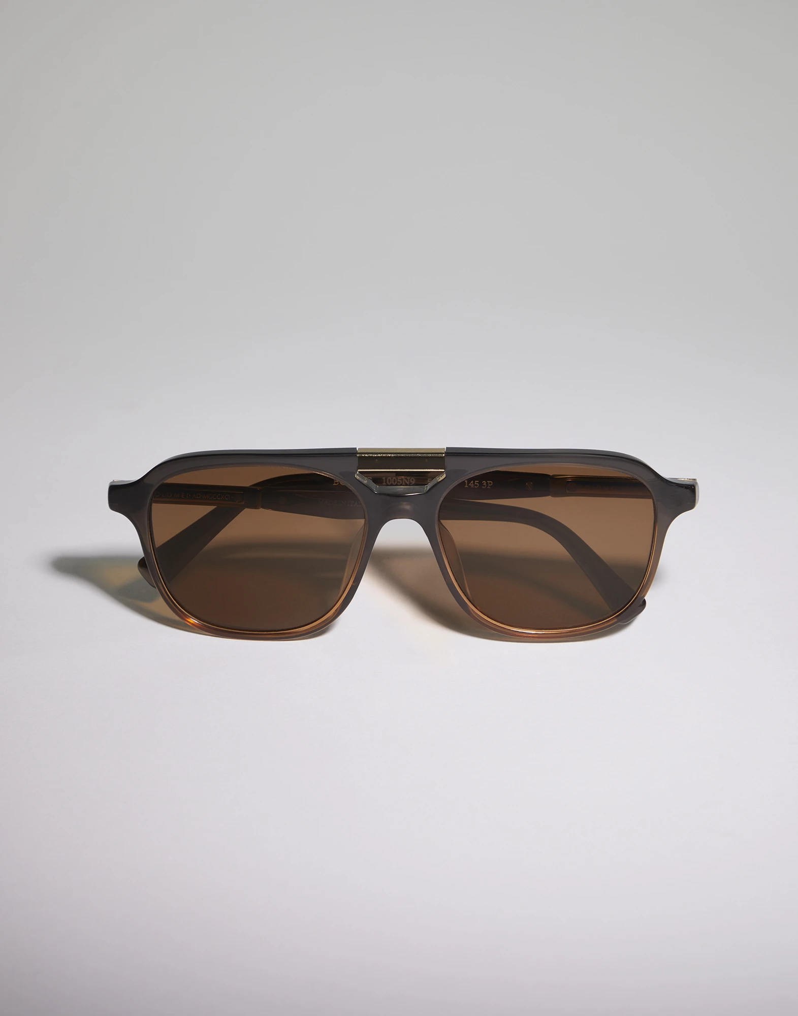 Sartorial Sunset acetate sunglasses with polarized lenses