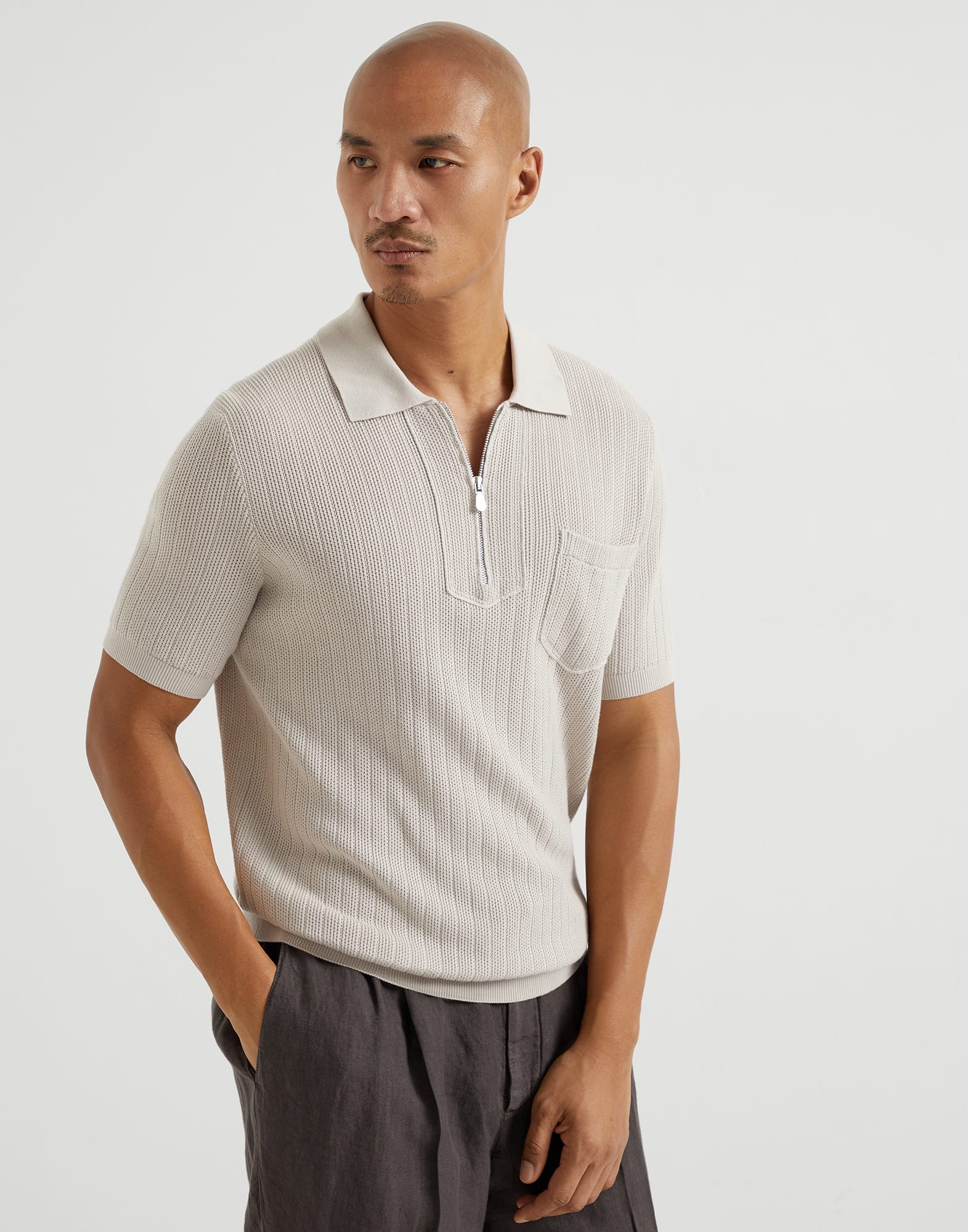 Polo-style sweater