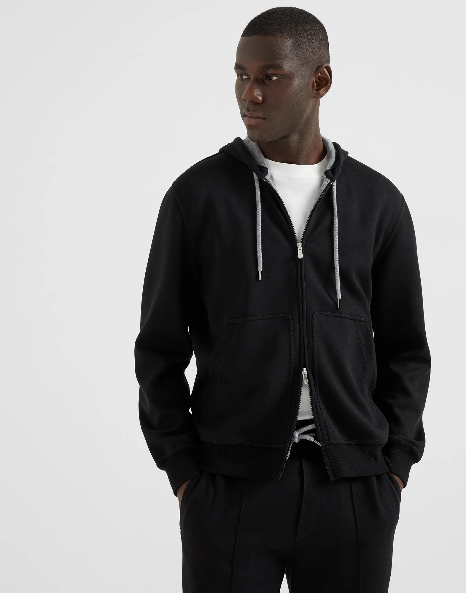 Double cloth sweatshirt