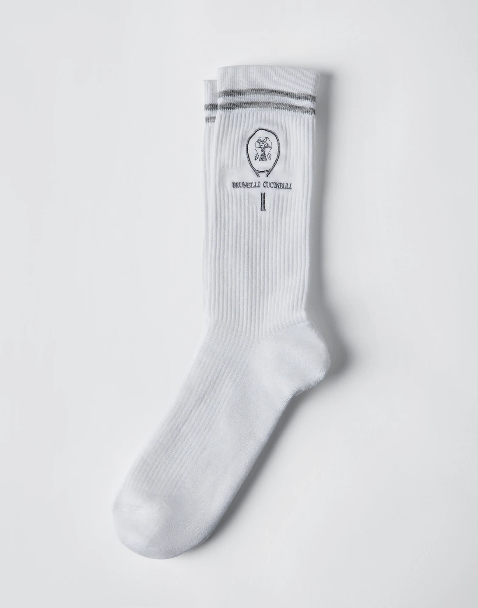 Techno cotton rib knit socks