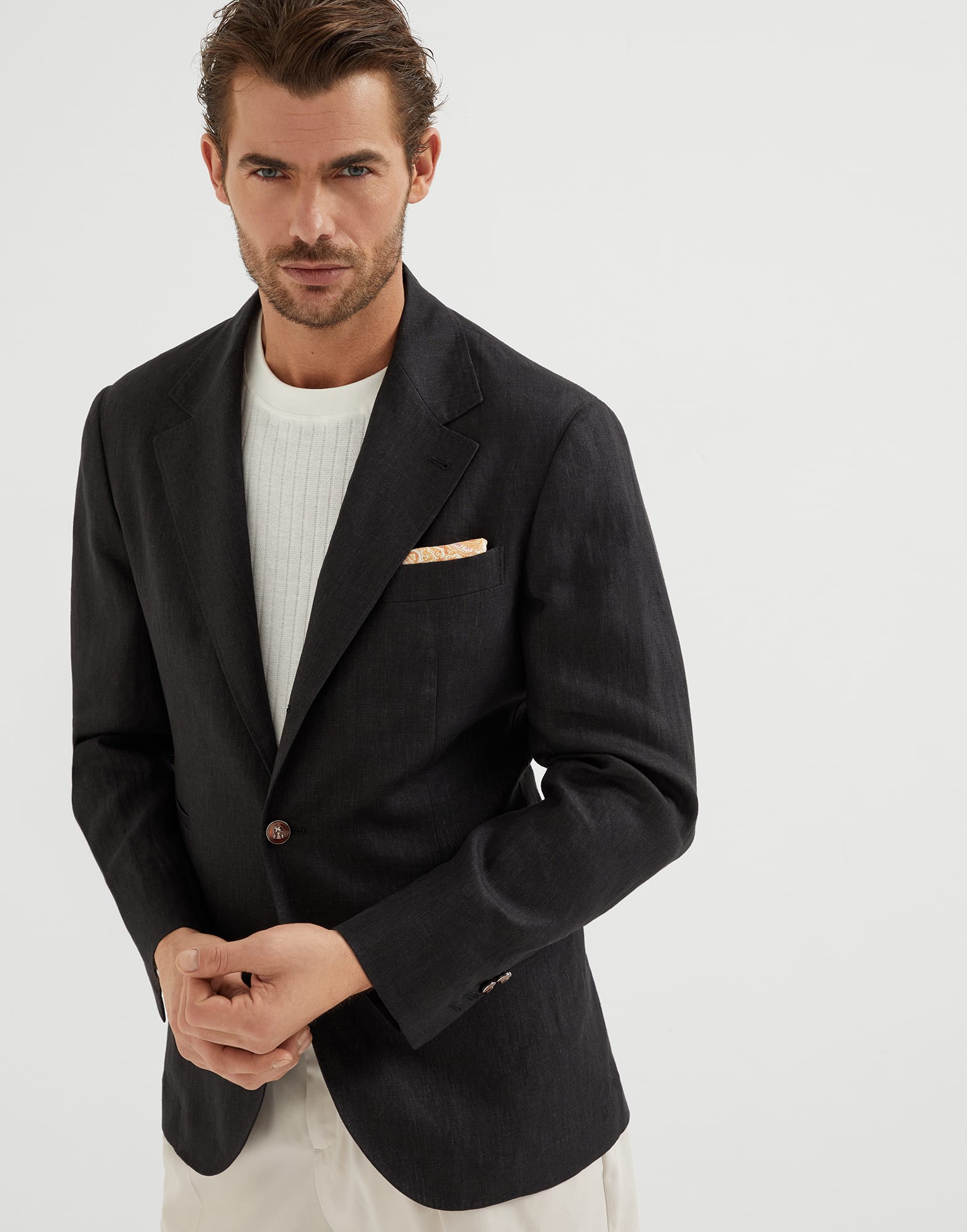 Linen unconstructed blazer