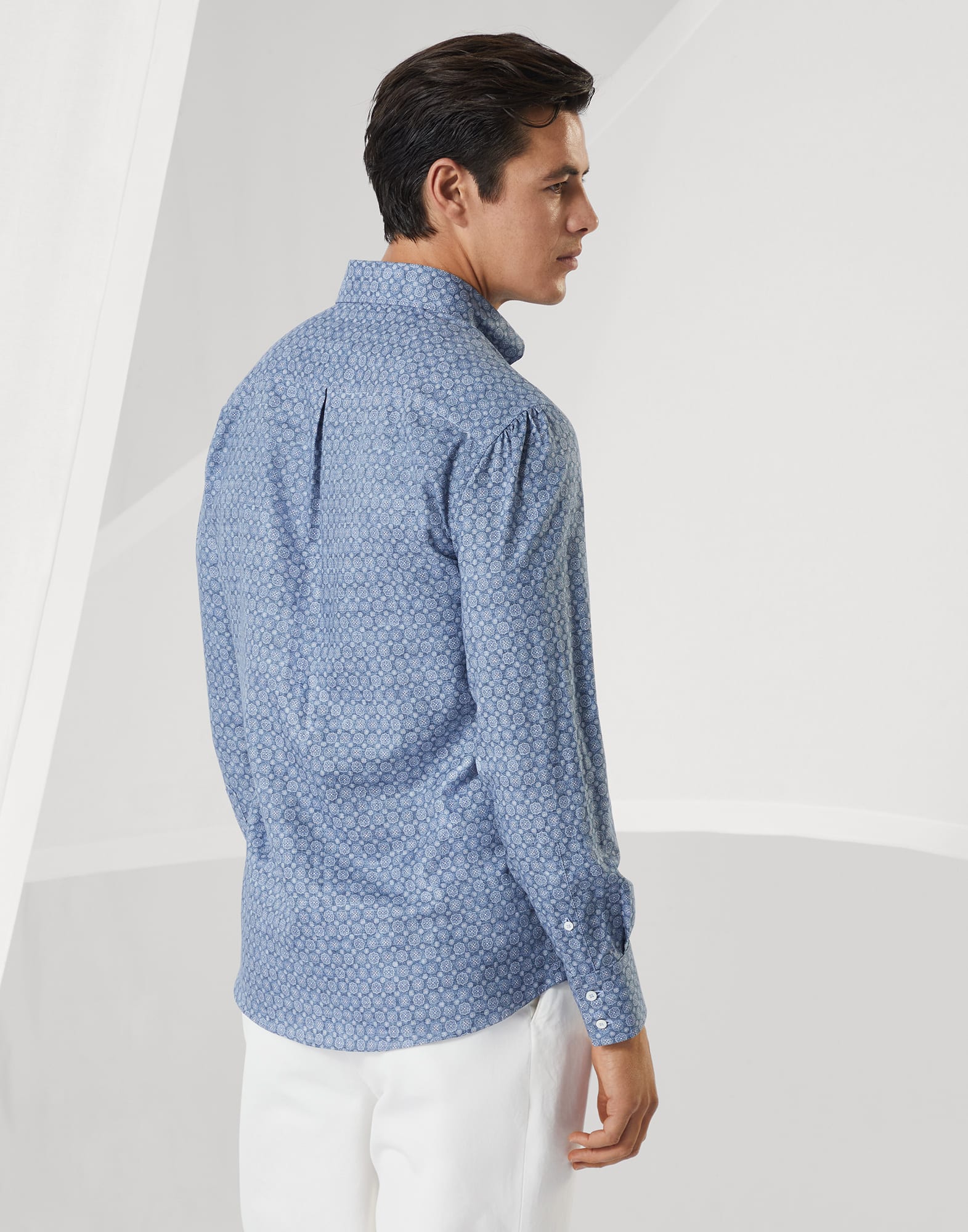 Printed twill shirt