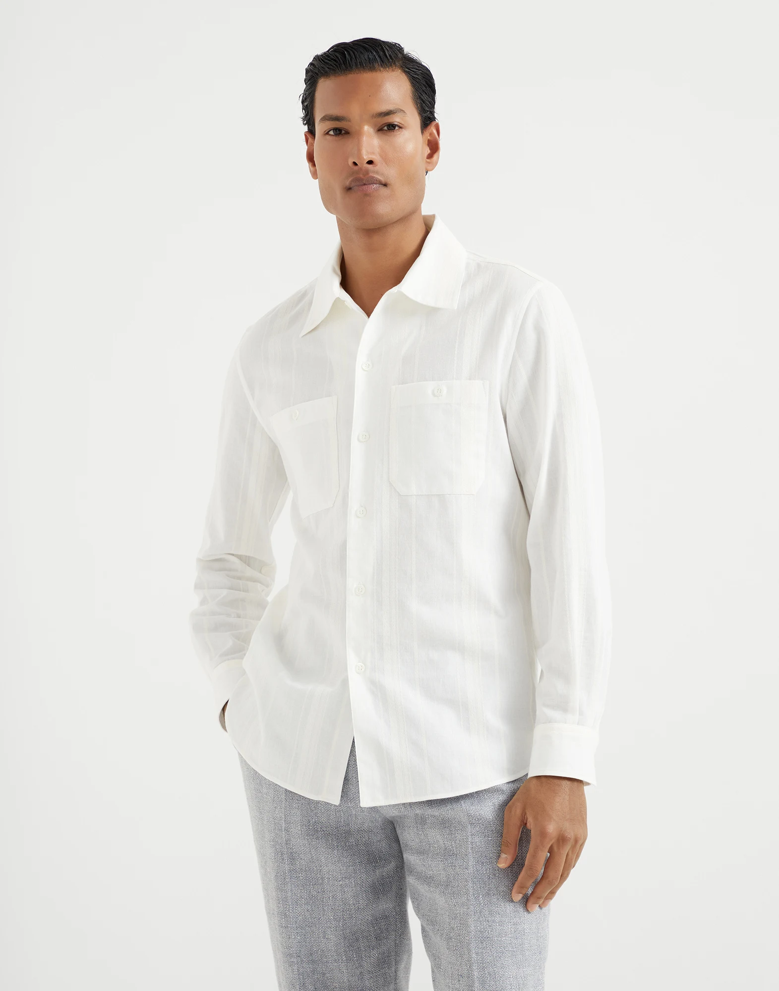 Shirt with chest pockets