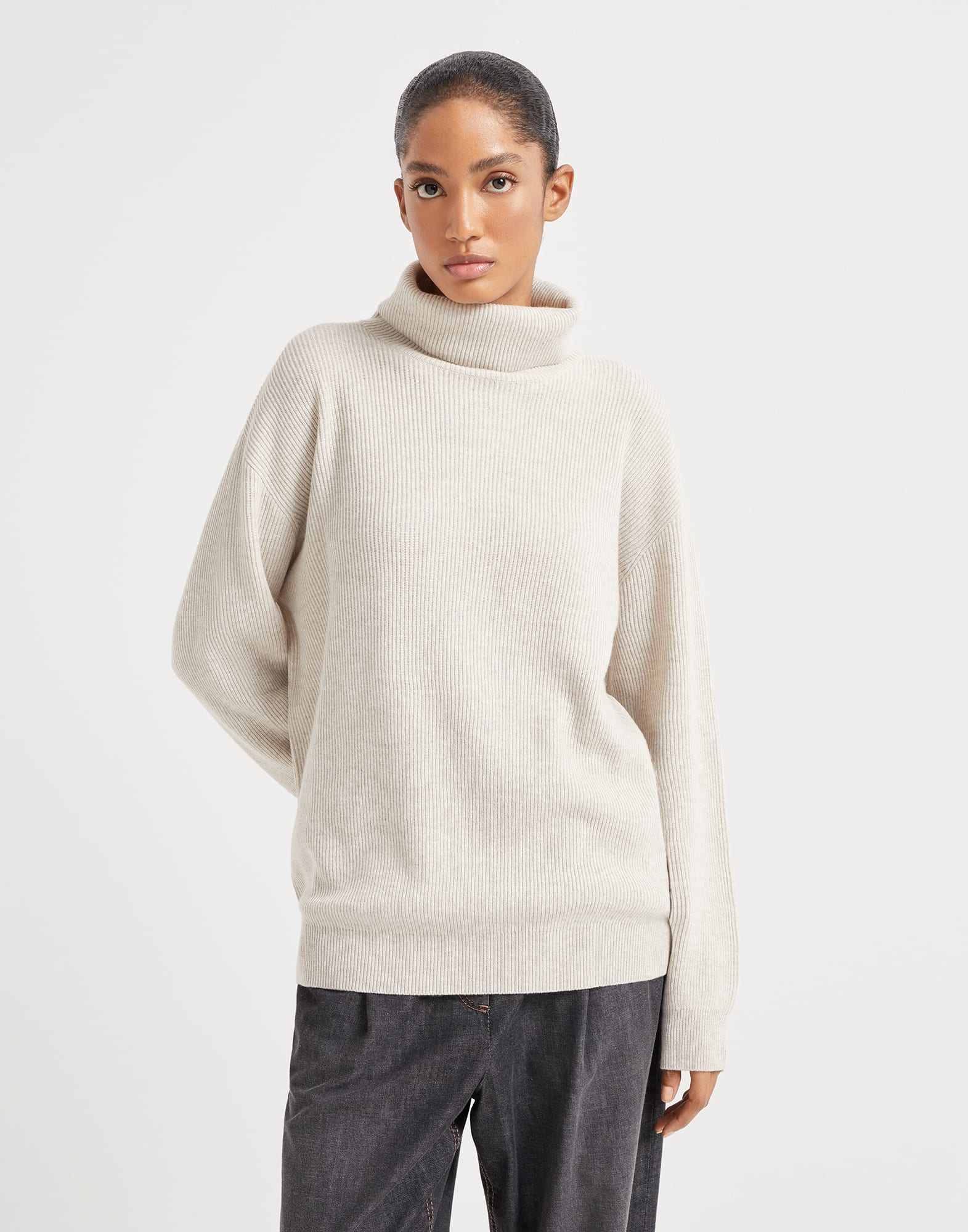 English Rib knit sweater