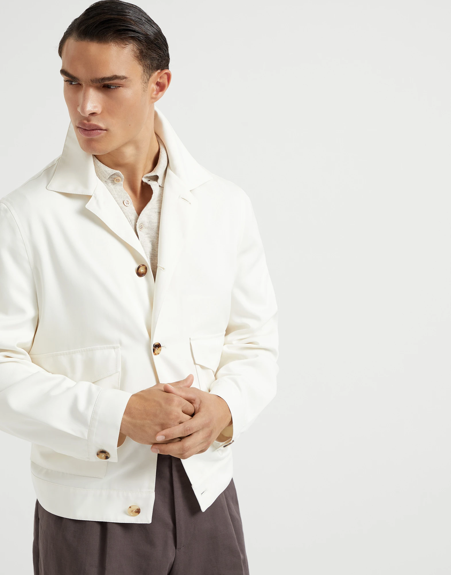 Shirt-style outerwear jacket