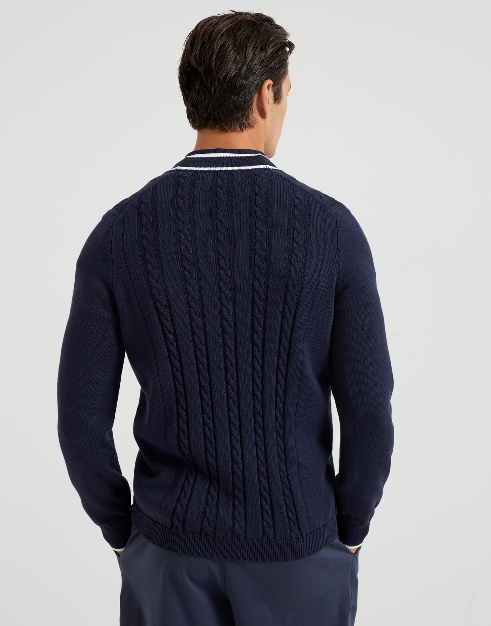 Cable knit cardigan