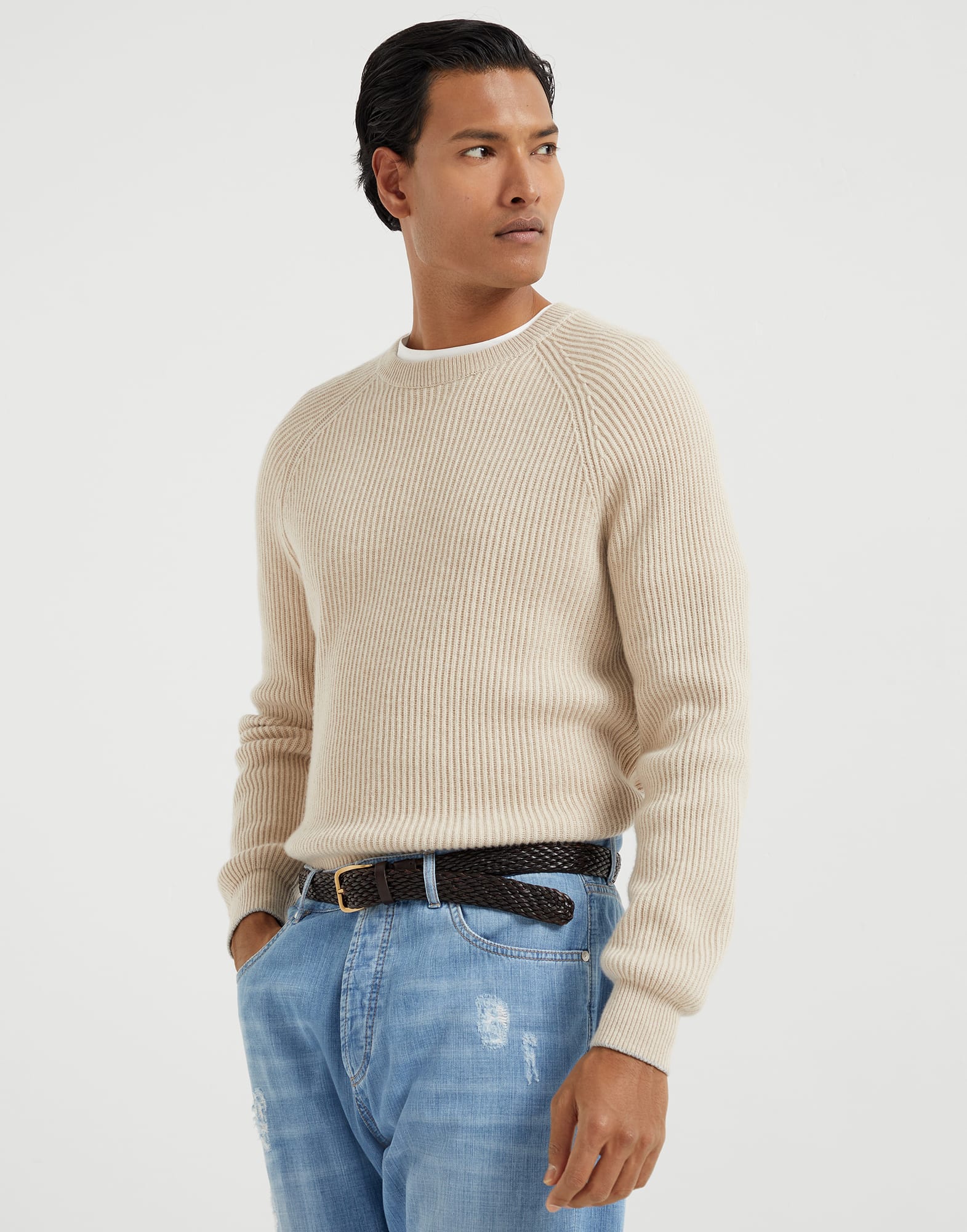 English Rib knit sweater