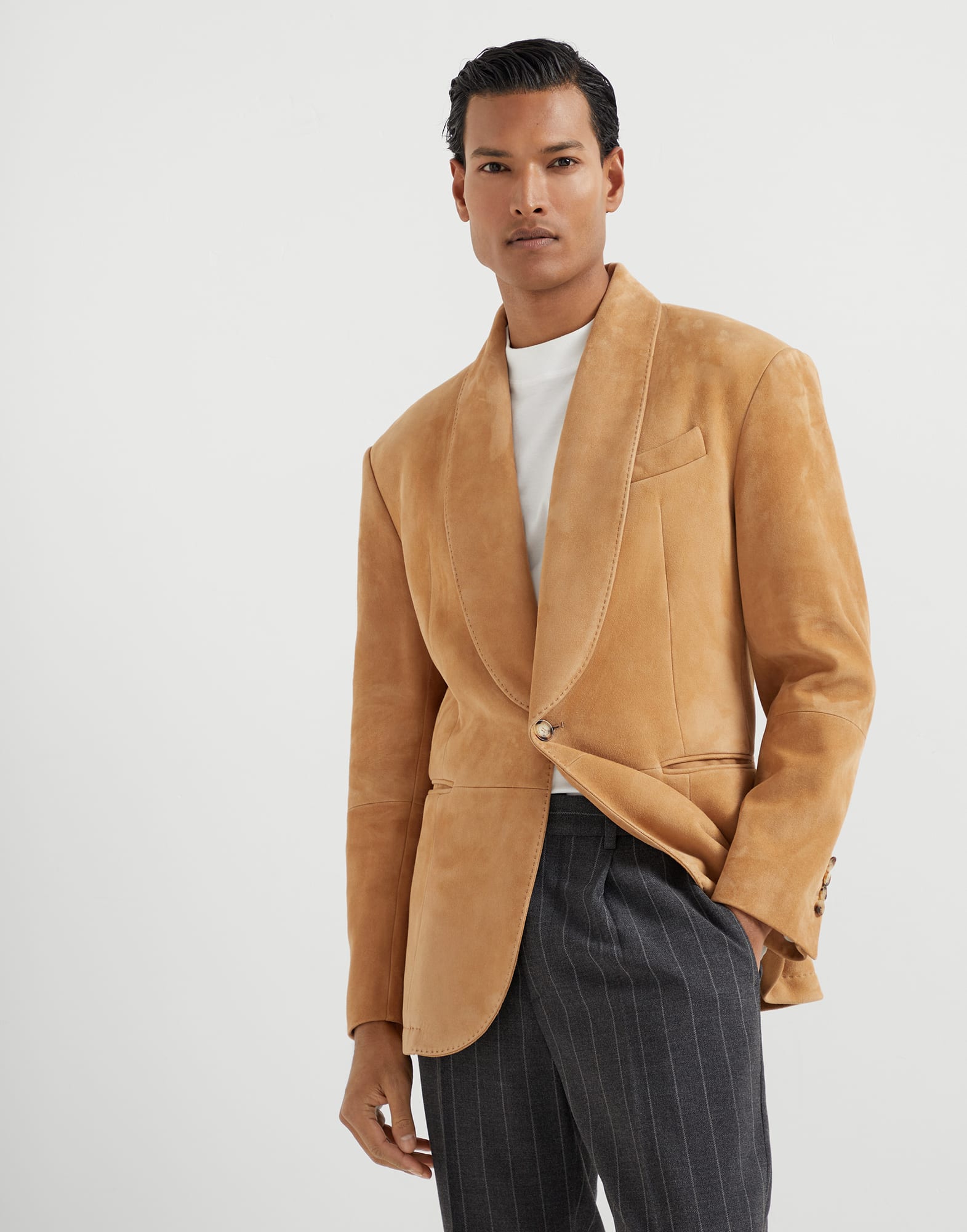 Suede blazer