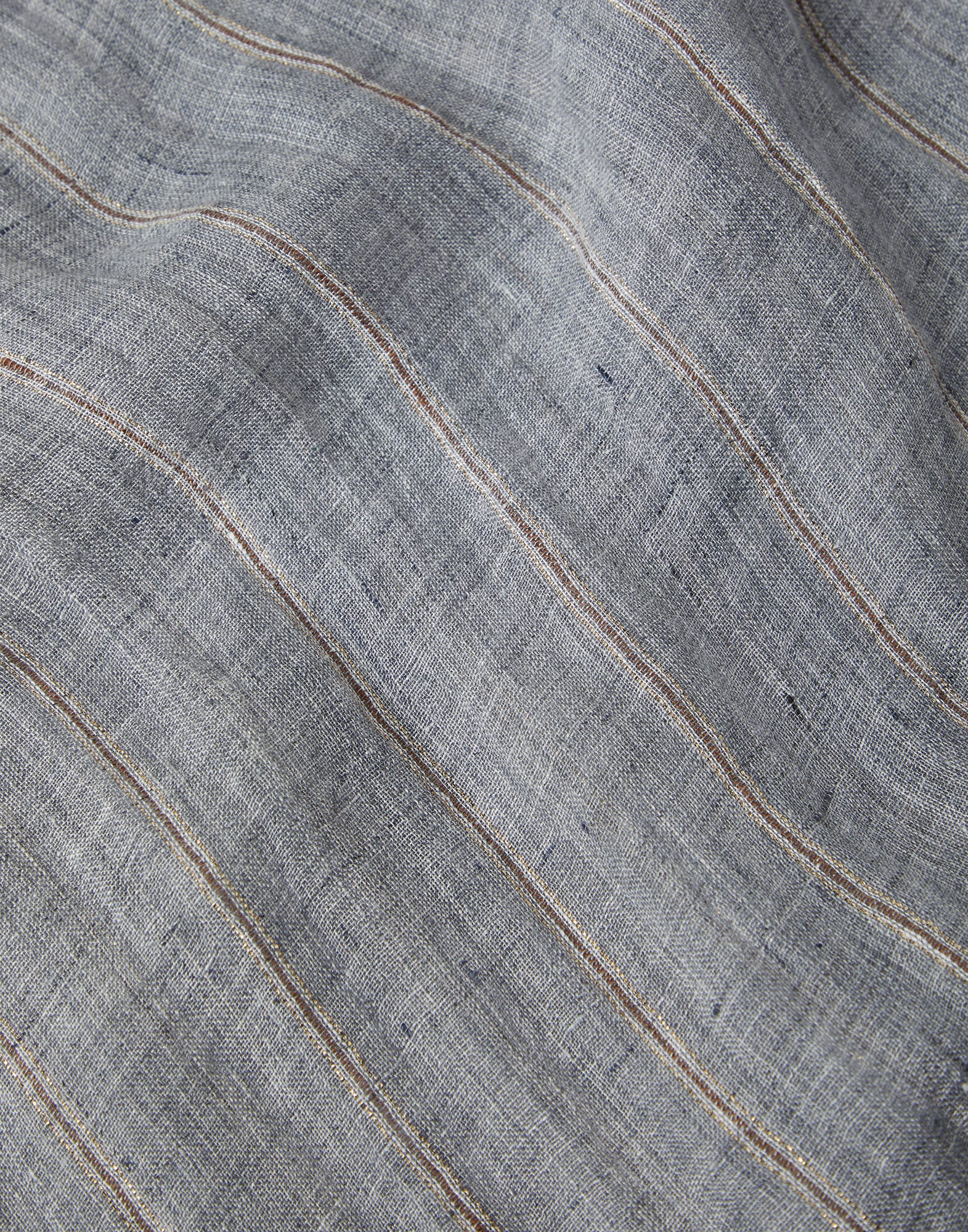 Linen sparkling regimental stripe scarf
