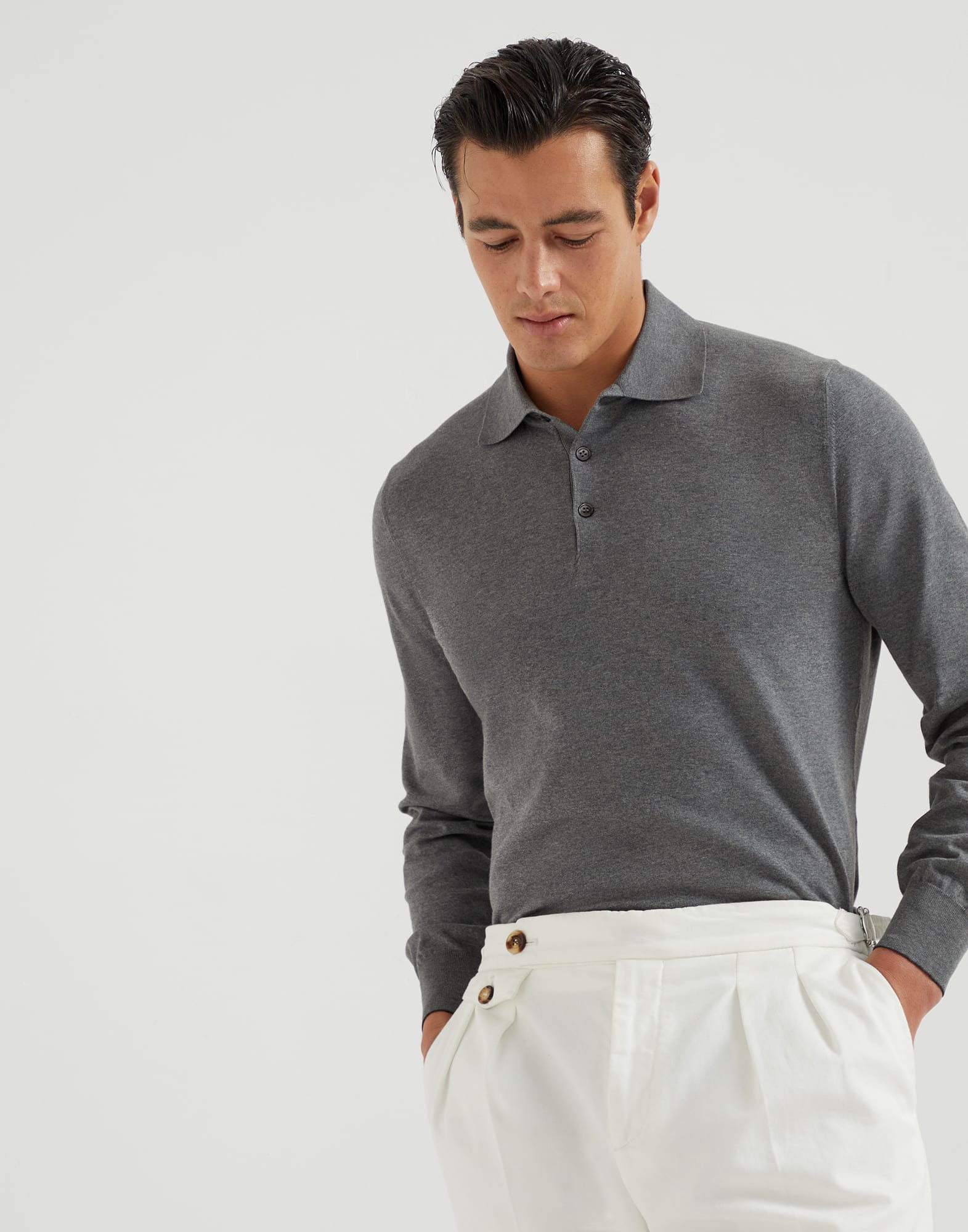 Polo-style sweater