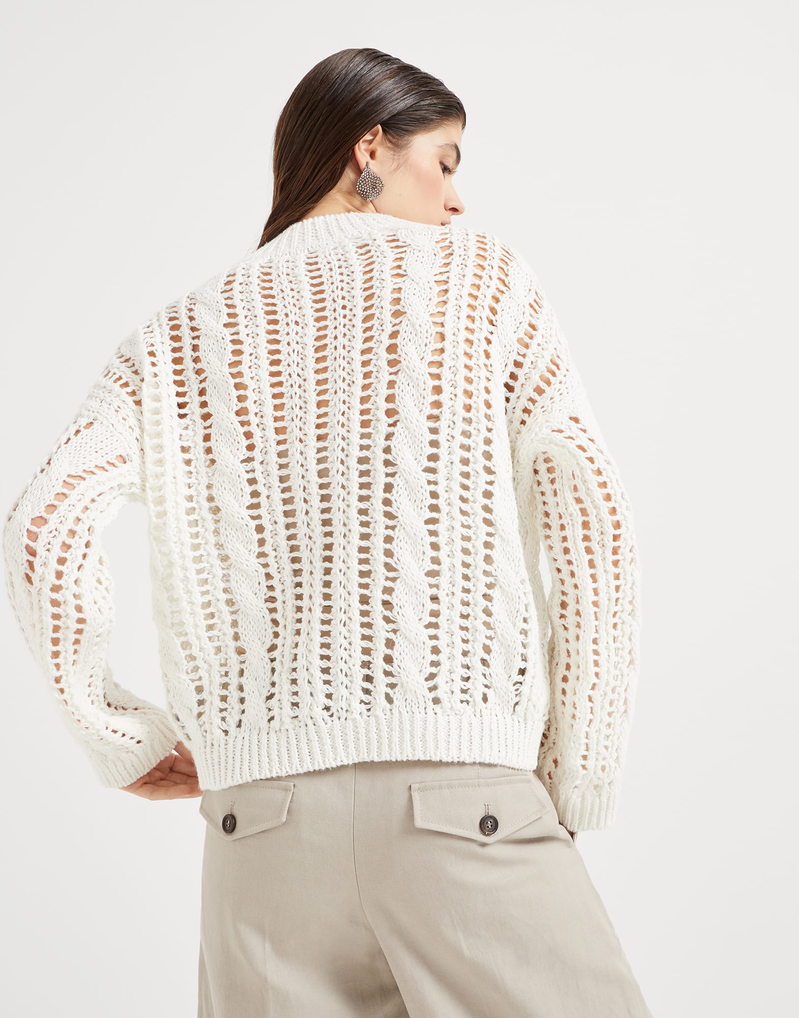 Cable & Mesh sweater