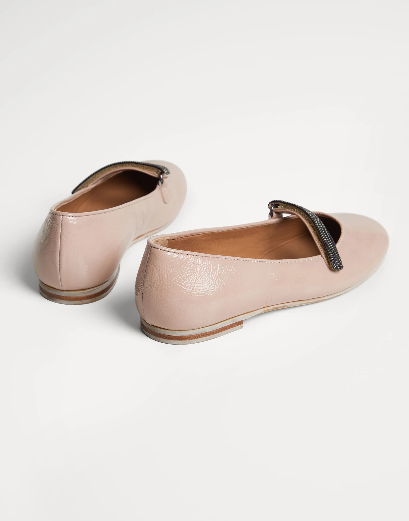 Leather flats